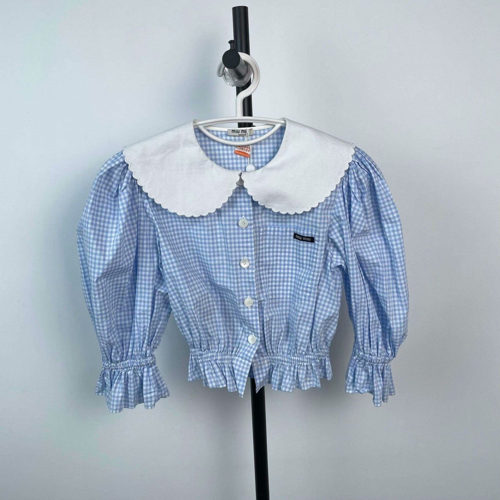 Miu Miu Miu Miu Blue Button Up 36 Women Size S / US 4 / IT 40 - 1 Thumbnail