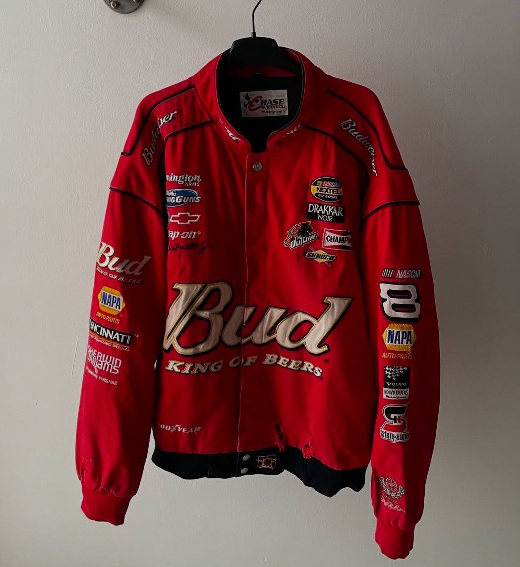 Chase Authentics × Vintage 90’s Vintage Budweiser Racing Jacket by JD Design Size US XXL / EU 58 / 5 - 2 Thumbnail