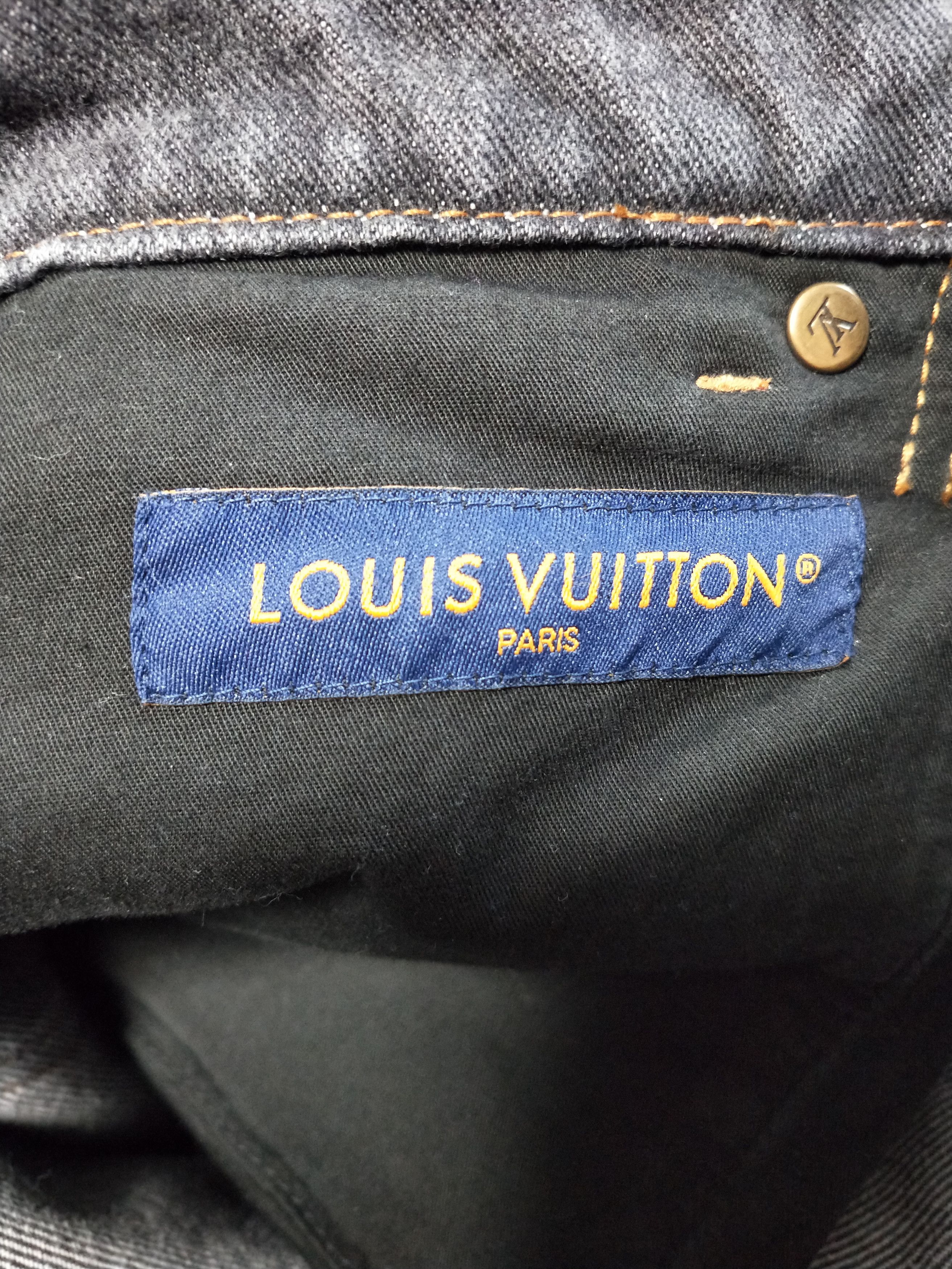 Louis Vuitton Monogram Flower Denim Jeans Size US 33 - 7 Thumbnail