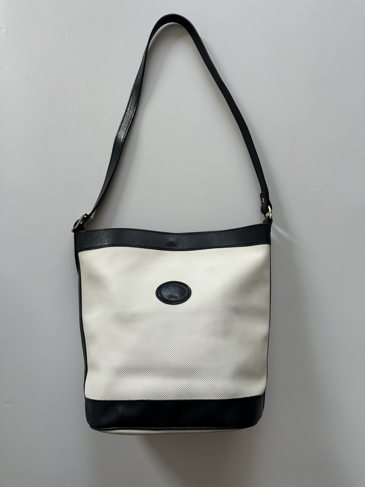 Longchamp 80’s Longchamp Paris Bucket Shoulder Bag Vintage Size ONE SIZE - 4 Thumbnail