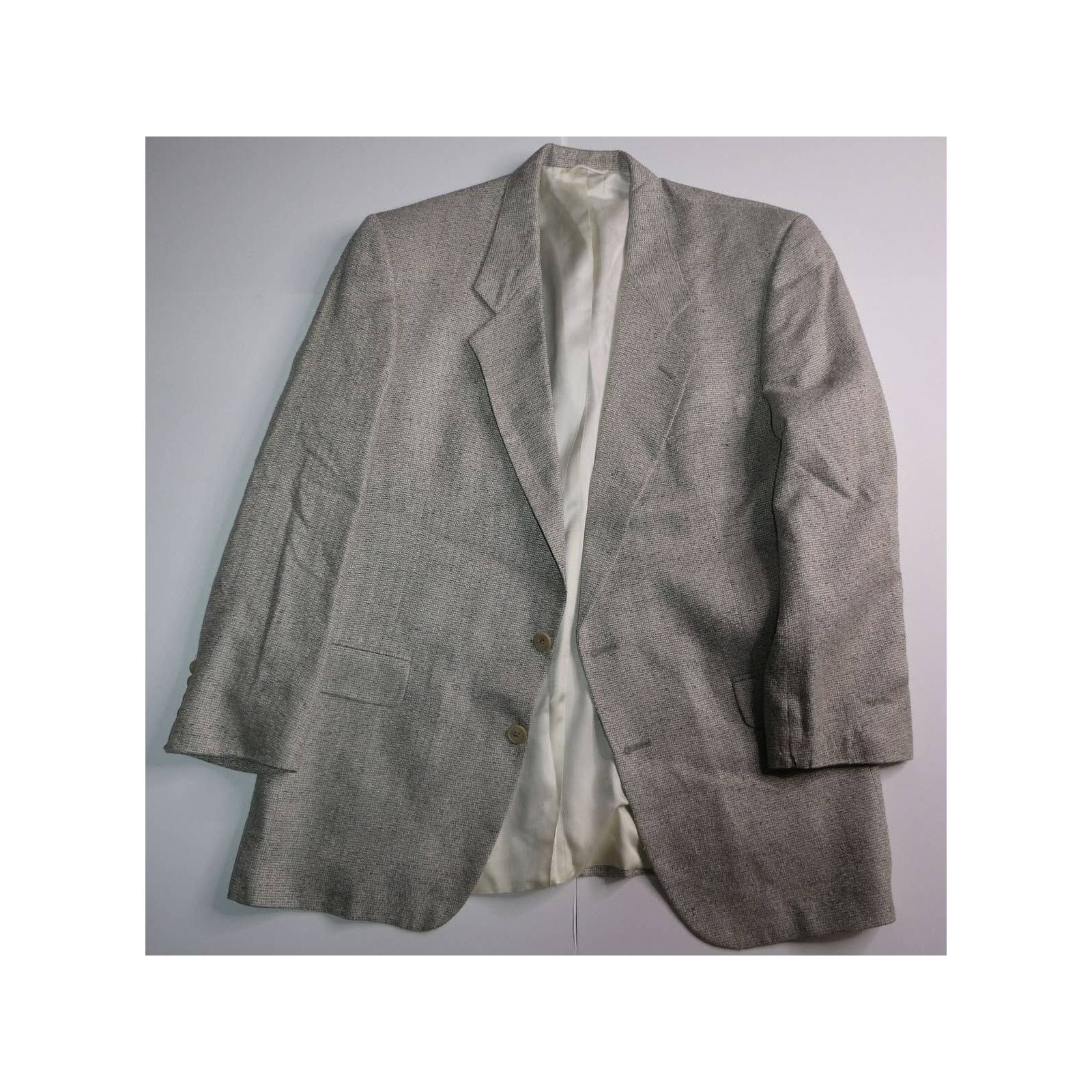 Hart Schaffner Marx Hart Schaffner & Marx silk, silfino sport coat, 41R, gray Size 40R - 1 Thumbnail