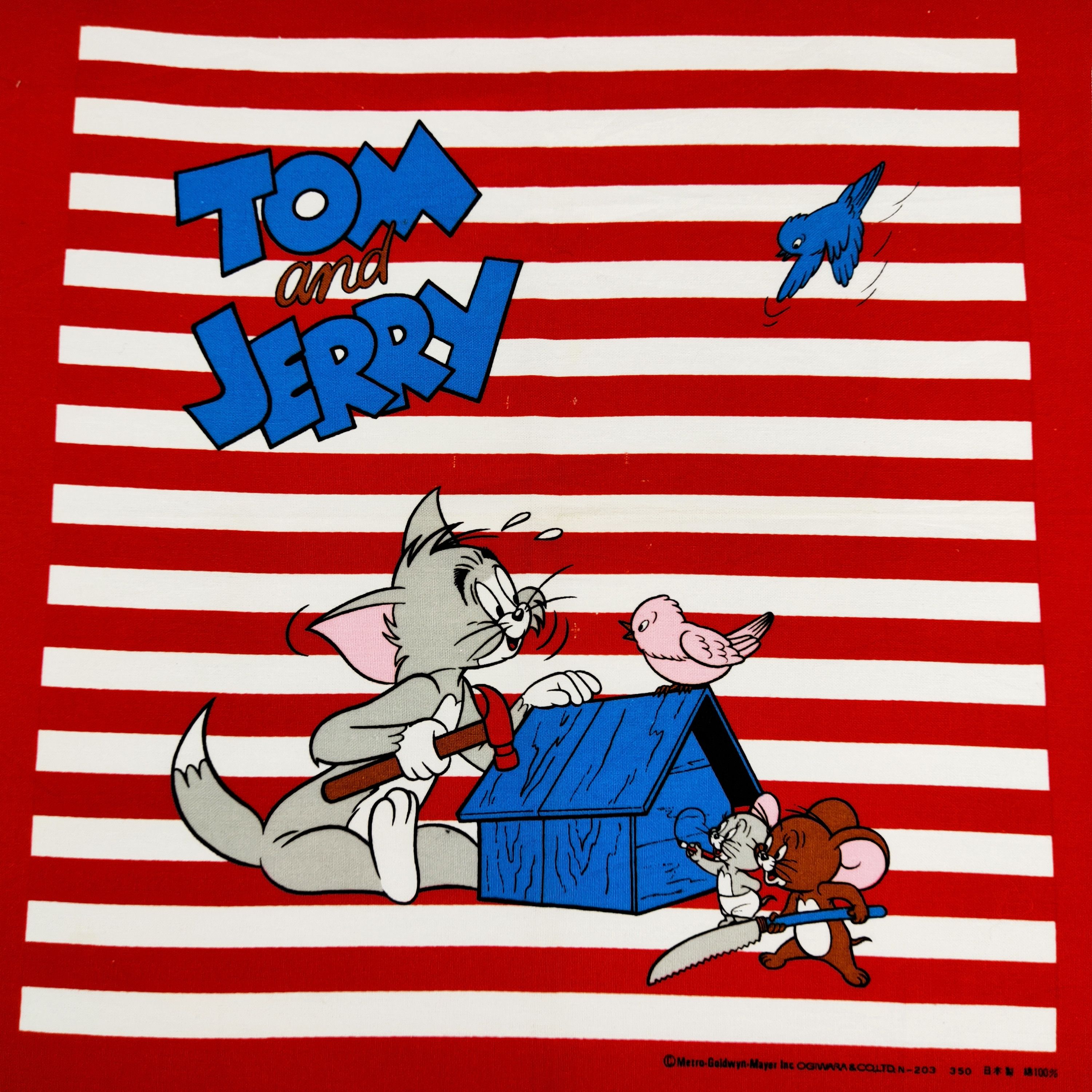 Anime × Disney Disney Tom and Jerry Handkerchief / Neckerchief / Bandana Size ONE SIZE - 5 Thumbnail