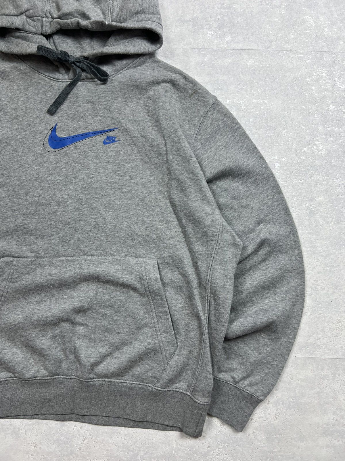 Nike Nike Central Swoosh Vintage Y2K Drill Oversized Hoodie Size US M / EU 48-50 / 2 - 3 Thumbnail