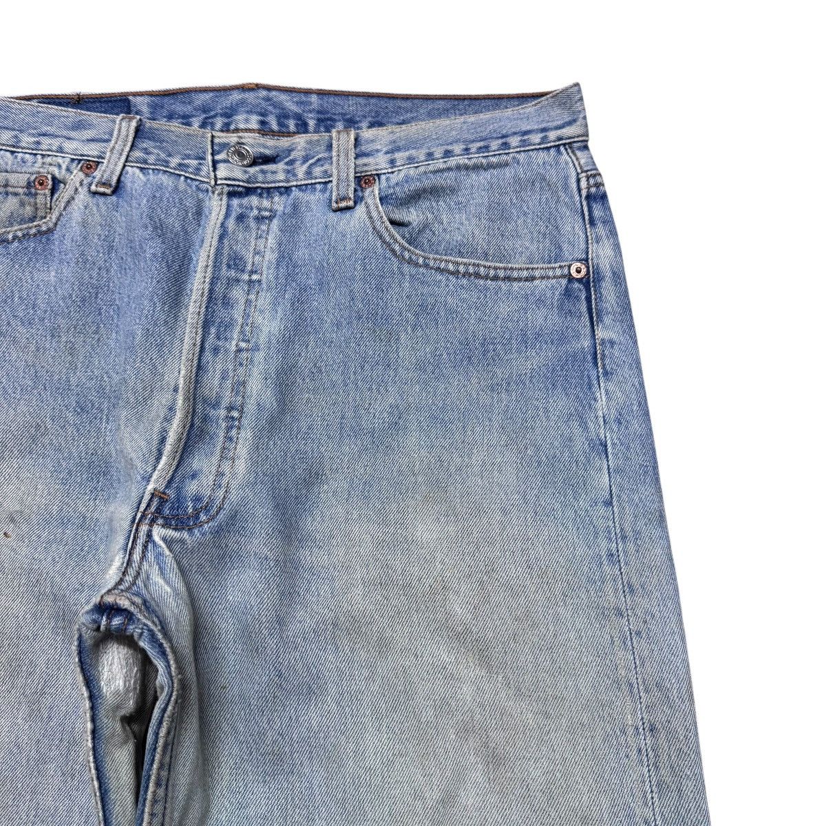 Levi's Vintage Levis 501 Distressed Jeans Grunge Size US 34 / EU 50 - 5 Thumbnail