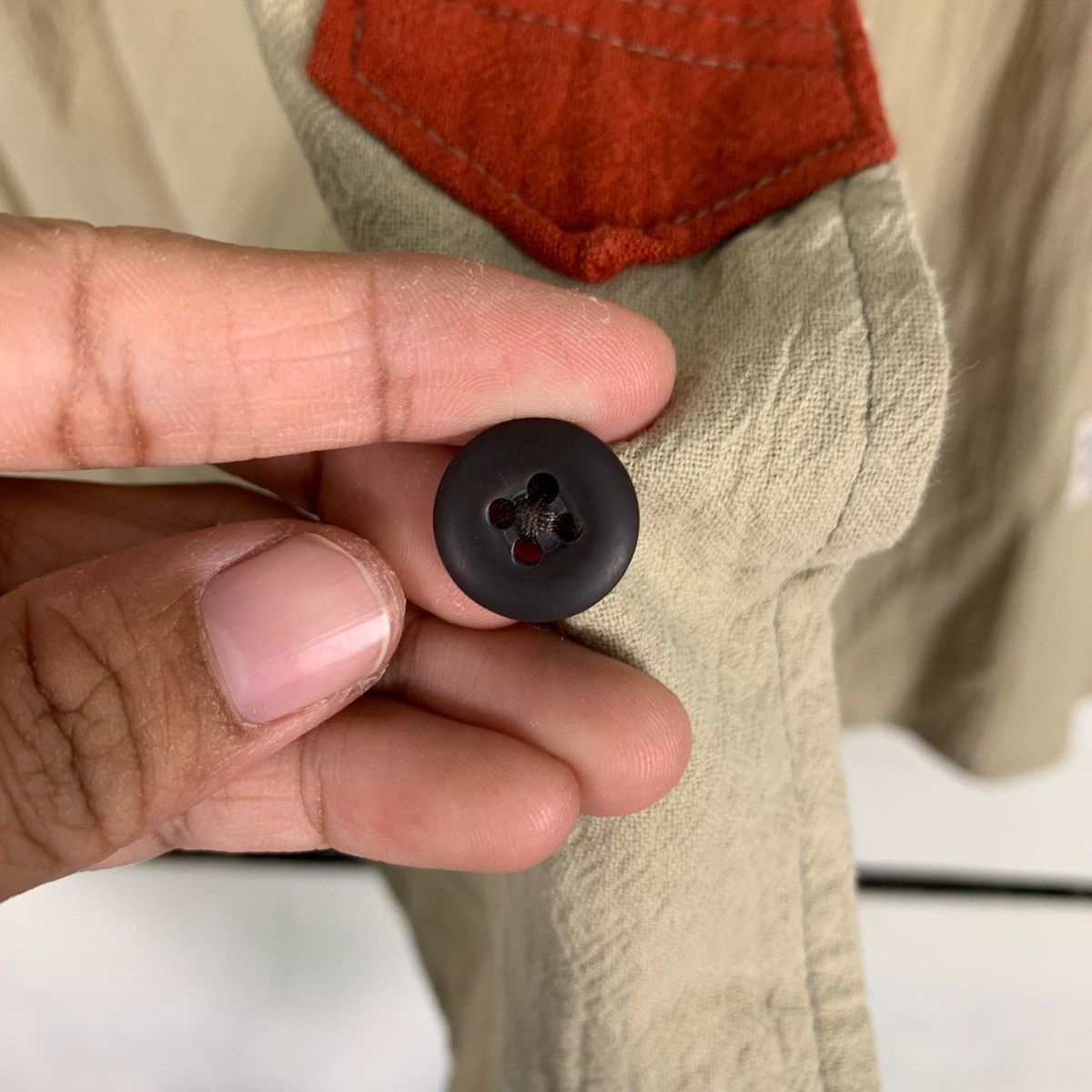Japanese Brand CUBE SUGAR Colorblock Work Wear Button Shirt #0875-C39 Size US M / EU 48-50 / 2 - 15 Thumbnail
