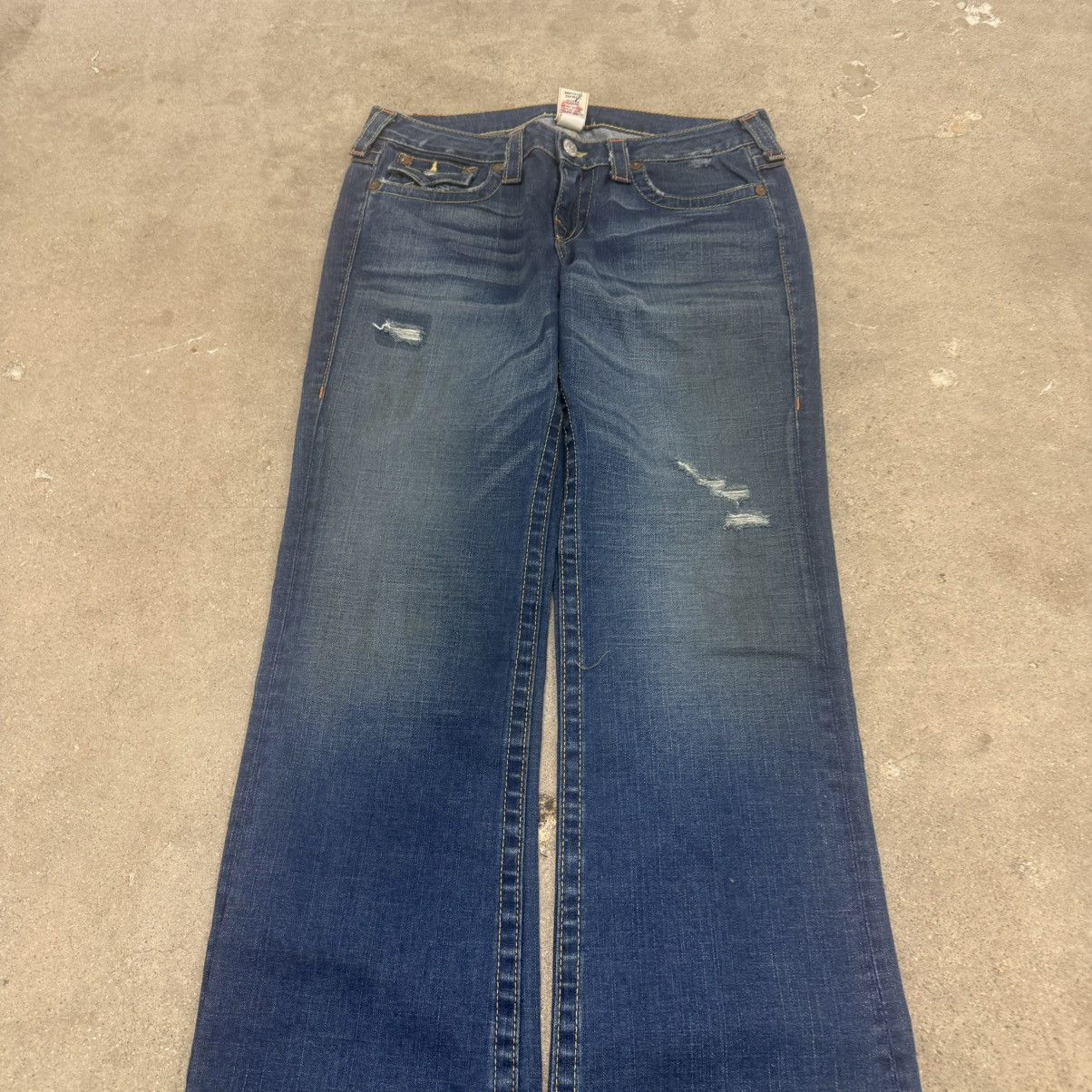 True Religion × Vintage Vintage Y2K True Religion Becky Flare Baggy Jeans Size US 32 / EU 48 - 5 Thumbnail