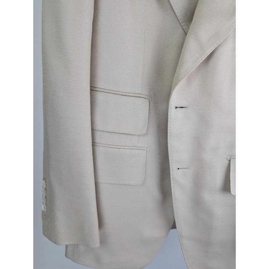 Tom Ford o1rshd1 Blazer Jacket in Cream Size US M / EU 48-50 / 2 - 8 Thumbnail