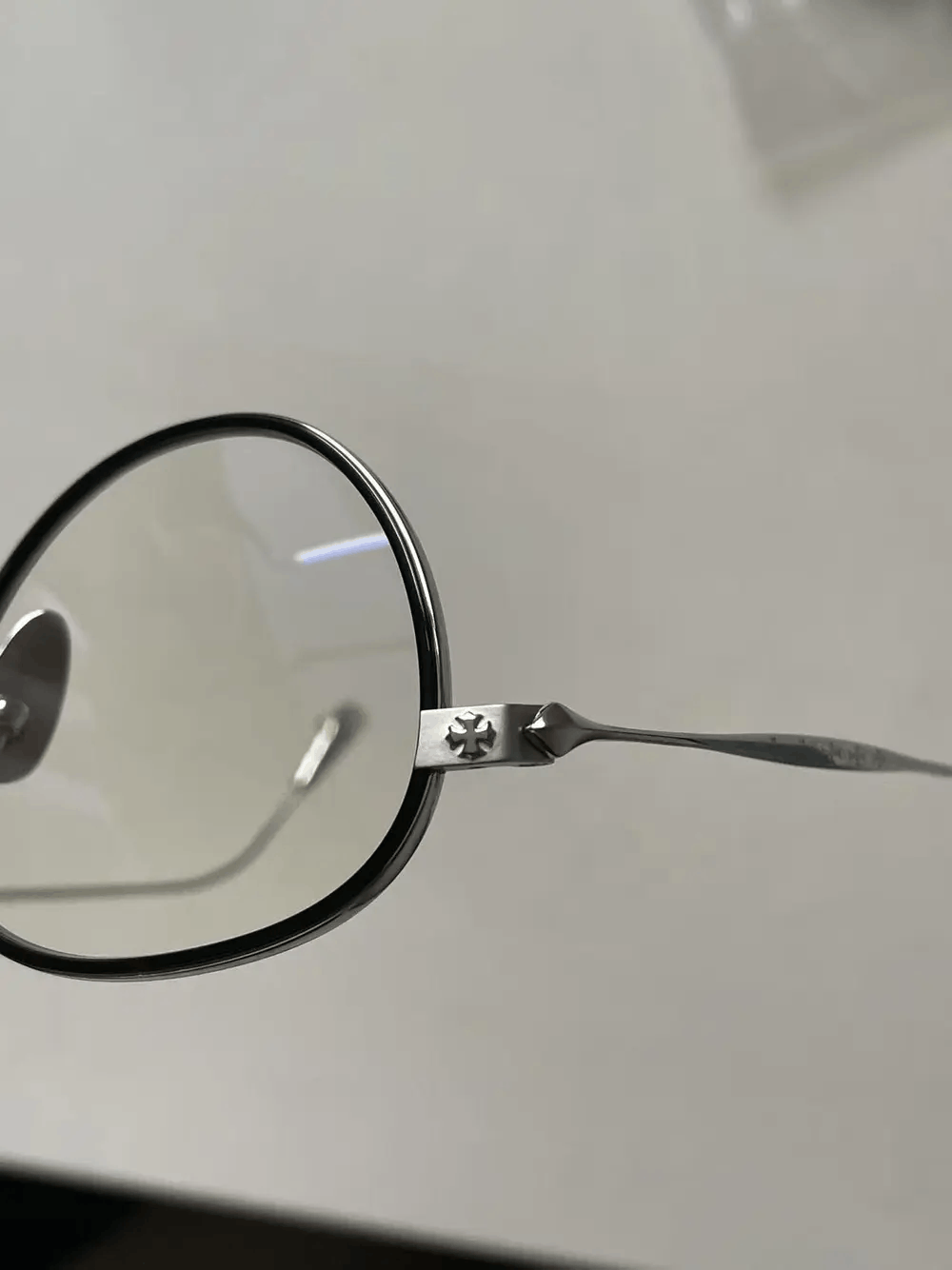 Chrome Hearts Chrome Hearts BONE PRONE IV BK/SS Glasses Frame Size ONE SIZE - 17 Thumbnail