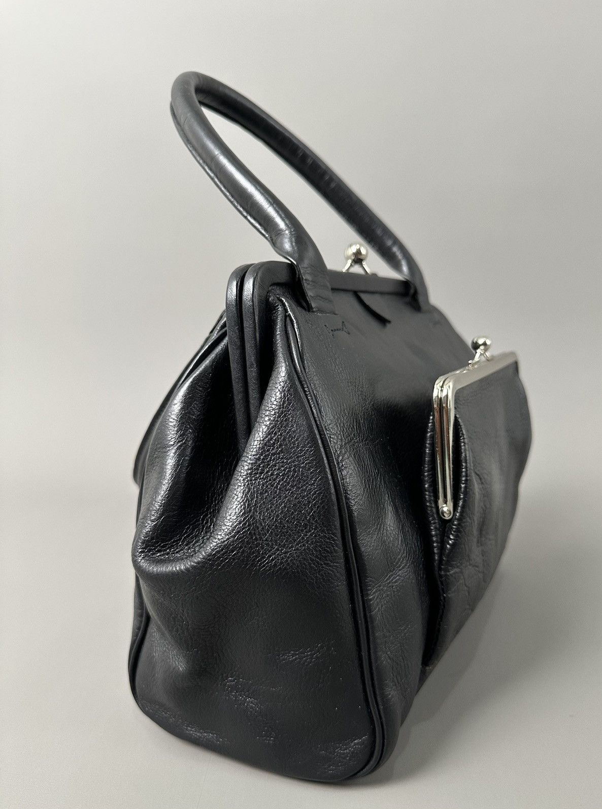Yohji Yamamoto Y’s - Yohji Yamamoto Double Claps - Top Handle Leather Bag Size ONE SIZE - 8 Thumbnail