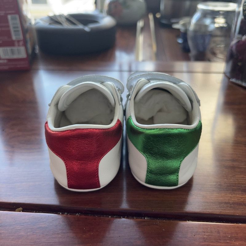 Gucci Gucci Ace Kids' White Leather Sneakers - Size US 5 / EU 37 - 3 Thumbnail