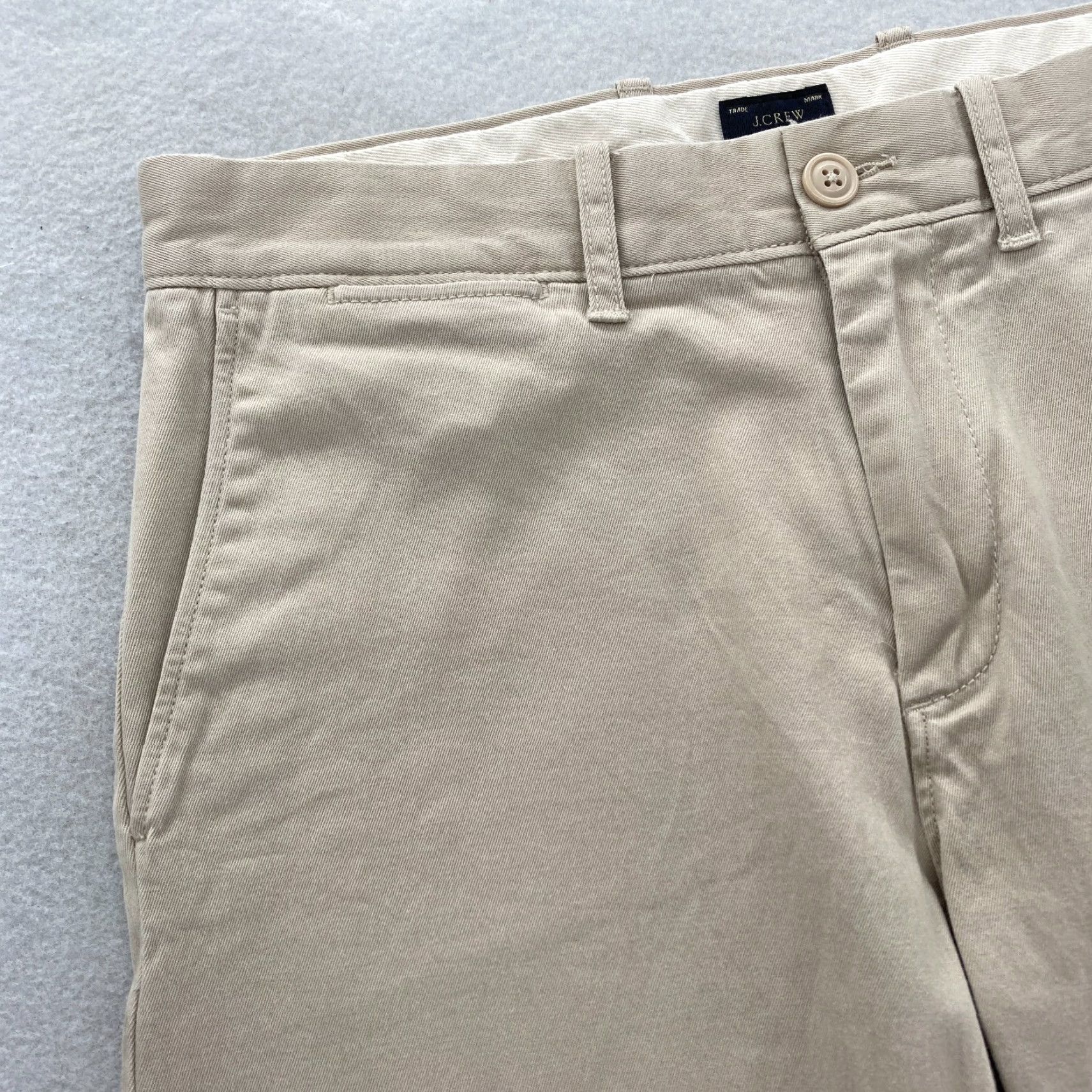 J.Crew J.Crew 484 Chino Pants Mens 30x32 Slim Straight Beige Stretch Preppy Travel Shirt? Size US 30 / EU 46 - 3 Thumbnail