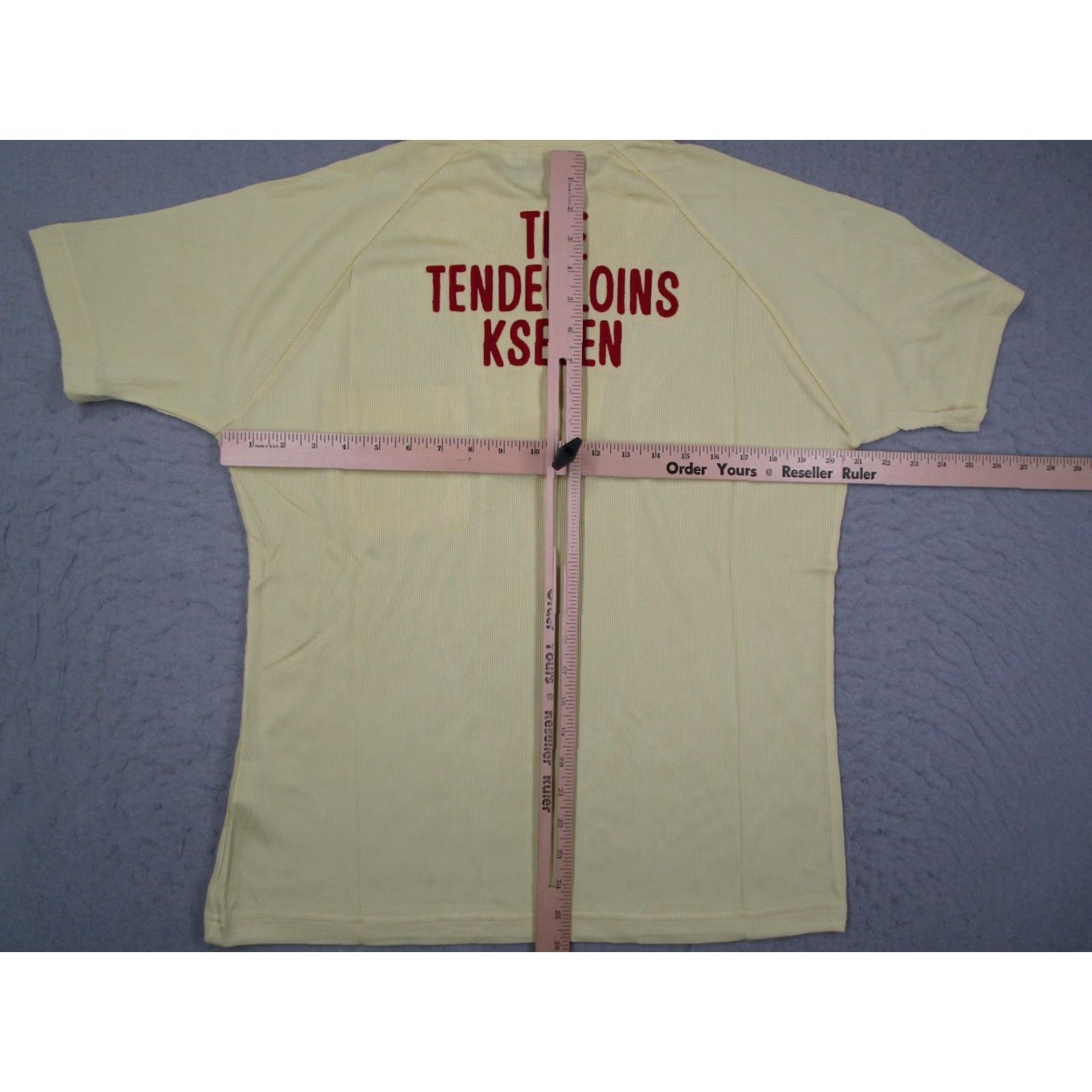 Tenderloin Tenderloin Polo Shirt Mens Medium Lemon Yellow Kseven Embroidered Back Japan Polo Shirt Mens Medium Lemon Yellow Kseven Embroidered Back Japan Size US M / EU 48-50 / 2 - 7 Thumbnail