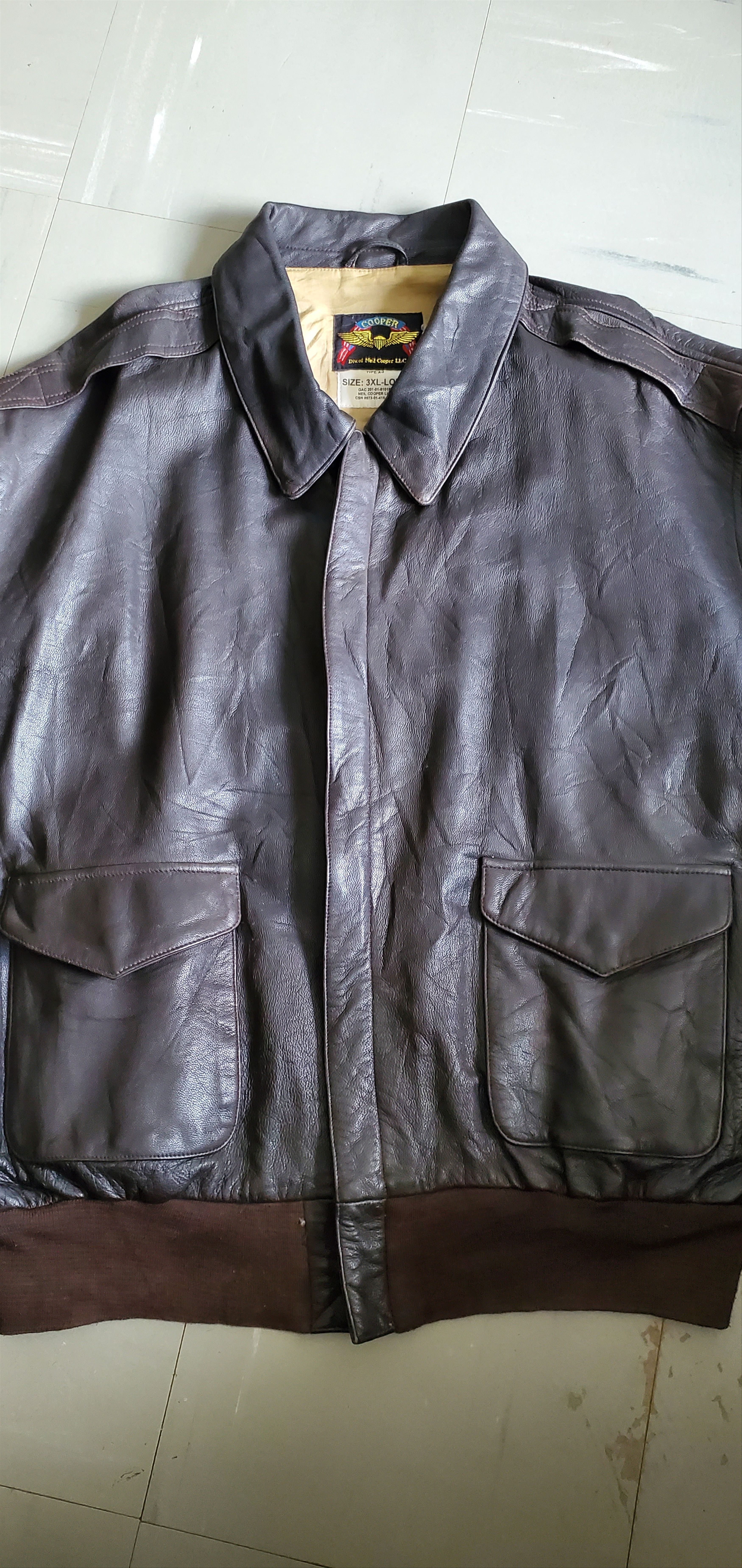Cooper Vintage Cooper A-2 Goatskin Commemorative Cockpit Jacket Size US XXL / EU 58 / 5 - 2 Thumbnail