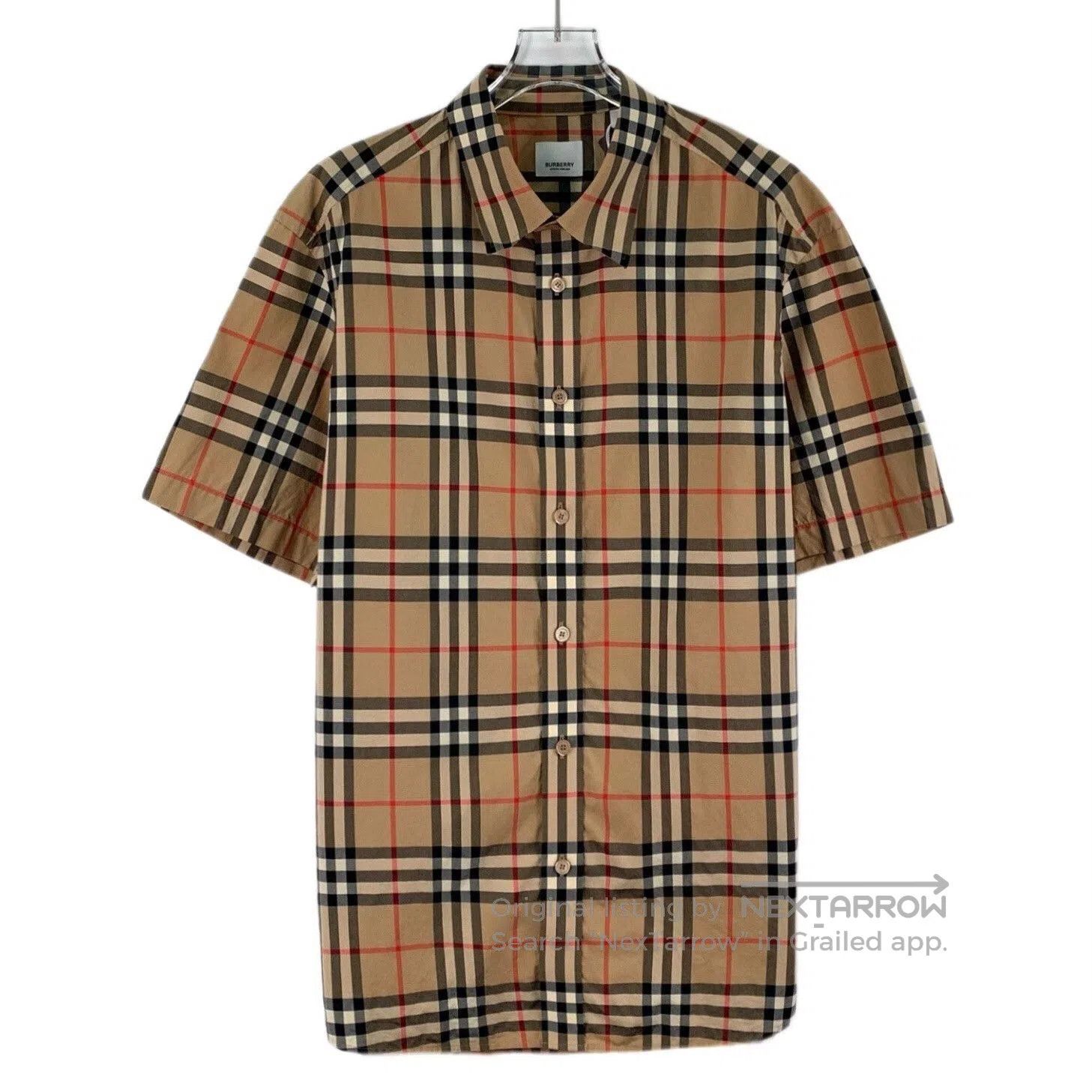 Burberry Burberry Brown Classic Check Cotton Shirt. Size US XL / EU 56 / 4 - 1 Thumbnail