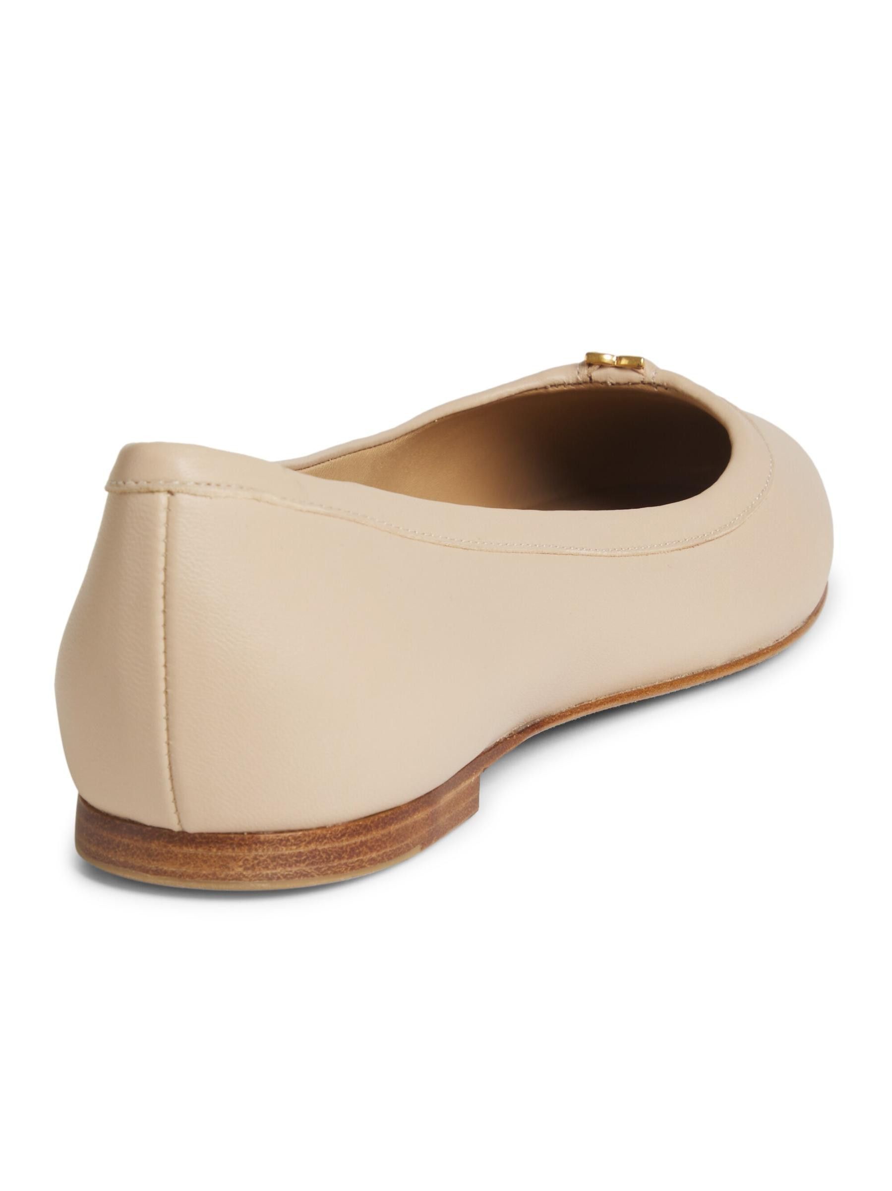 Chloe oc11z0525 Marcie Leather Ballet Flats in Beige Size US 9 / IT 39 - 3 Thumbnail