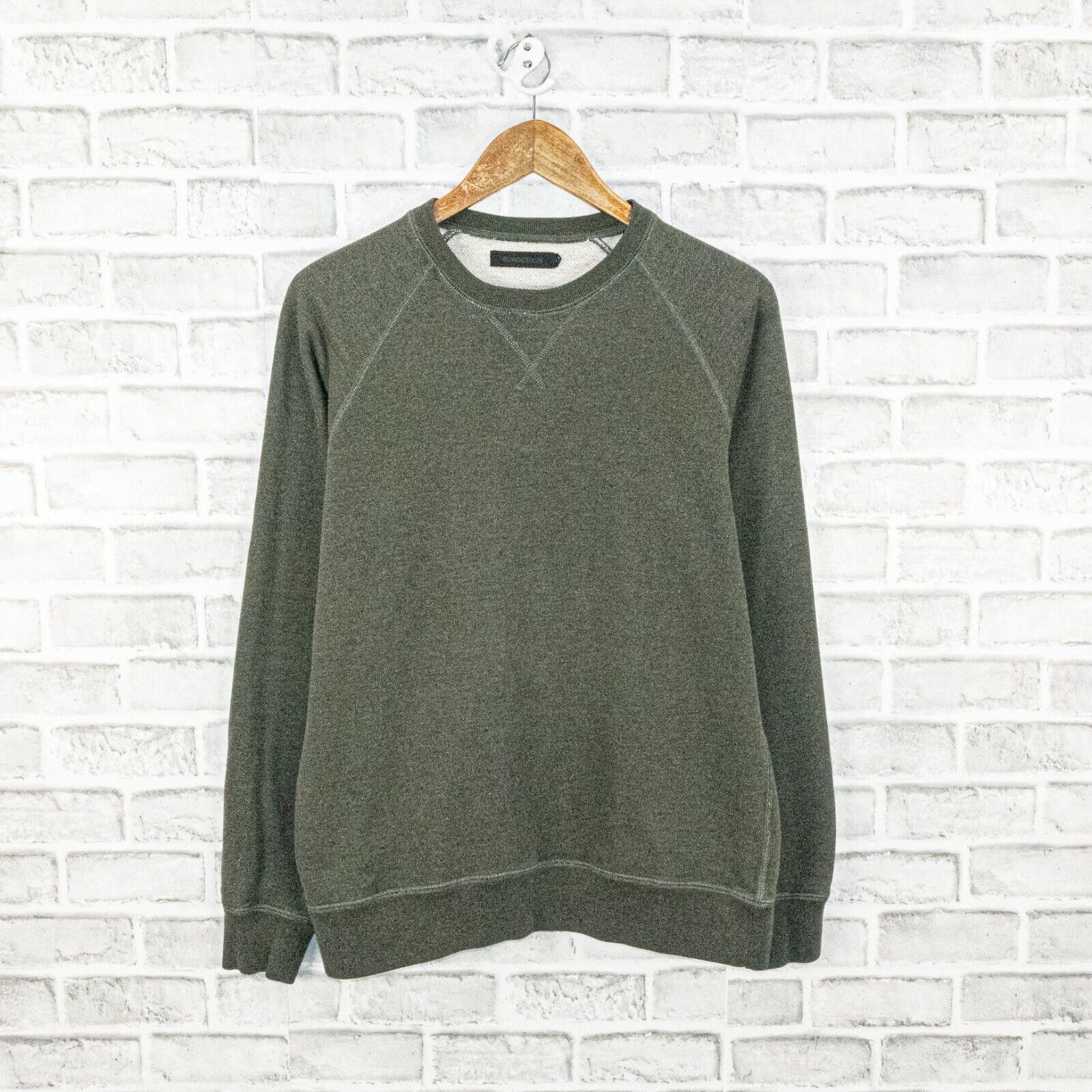 Dunderdon DUNDERDON Men's french terry Crew neck Sweatshirt Green Size US L / EU 52-54 / 3 - 1 Thumbnail
