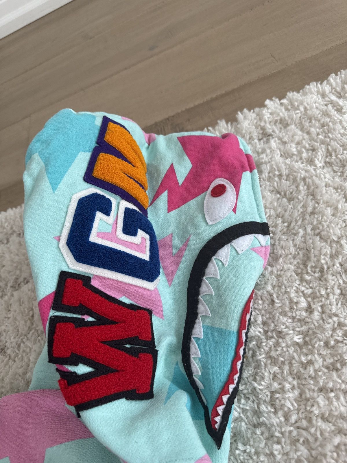 Bape Bape Miami Sta Pattern Shark Full Zip Hoodie Size US M / EU 48-50 / 2 - 4 Thumbnail