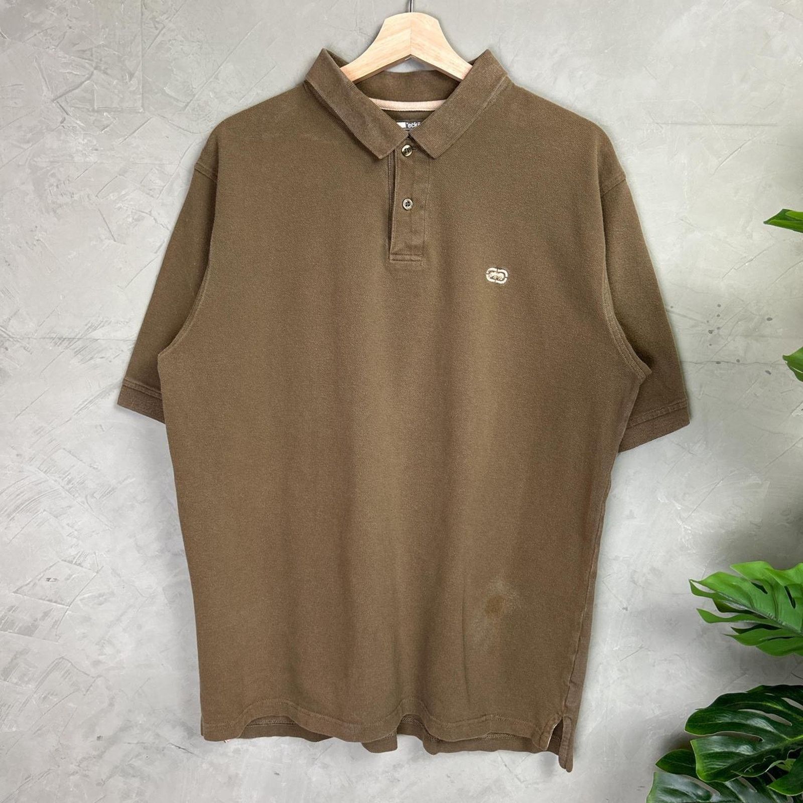 Ecko Unltd. Ecko Unltd. Earth Tone Button Polo Lrg Y2K Short Sleeve Tee Size US L / EU 52-54 / 3 - 1 Thumbnail