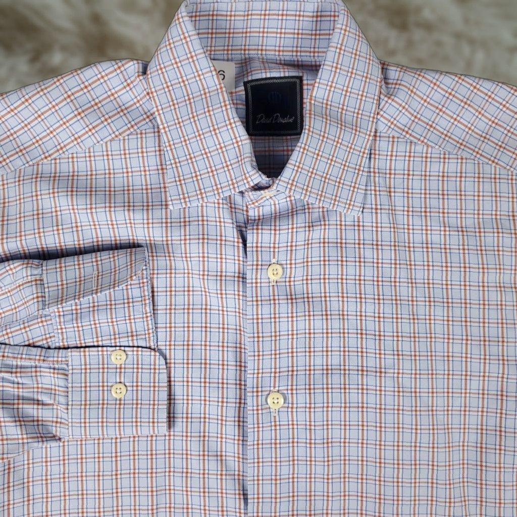 white no collar dress shirt Made-in-USA White Oxford Cloth Button Down Shirt