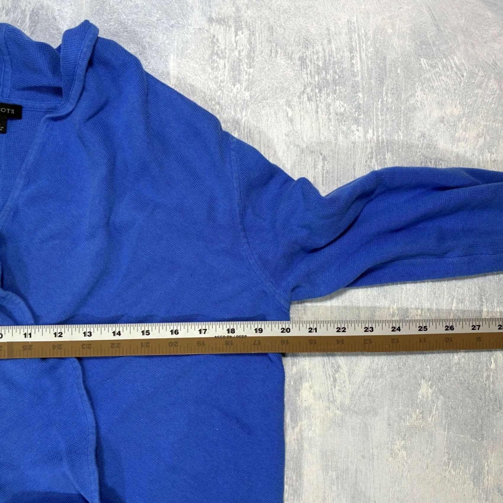 Talbots Talbots Womens Blue Open Front Cardigan Sweater Duster Long Sleeve L Size L / US 10 / IT 46 - 6 Thumbnail