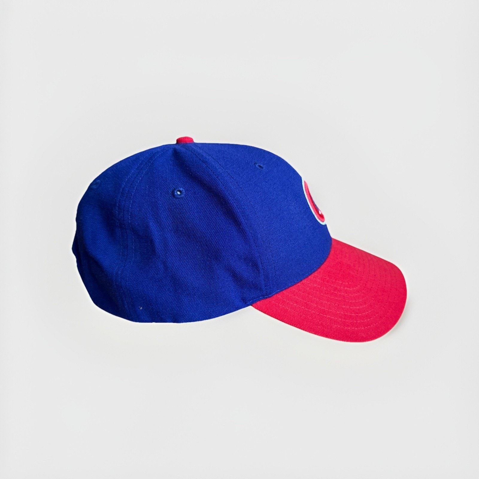 Other Vintage Chicago Cubs Baseball Hat Red Brim Blue Wool Blend Size ONE SIZE - 3 Thumbnail