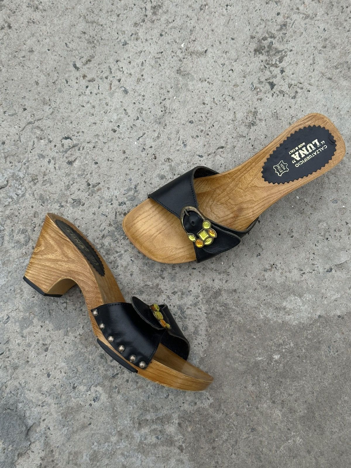 BWOOD Luxury Сalzaturificio Luna Heels Made Of Wood Moons 38 size Size US 8 / IT 38 - 2 Thumbnail