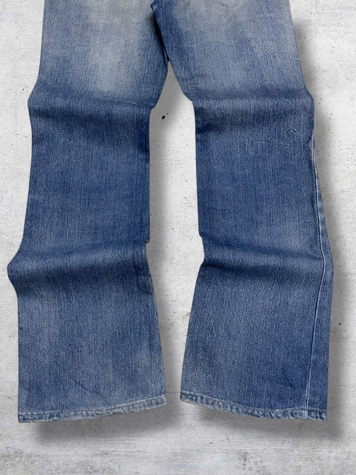Big John VINTAGE 80S BIG JOHN DESIGNER FLARED CUT DISTRESSED DENIM Size US 28 / EU 44 - 11 Thumbnail