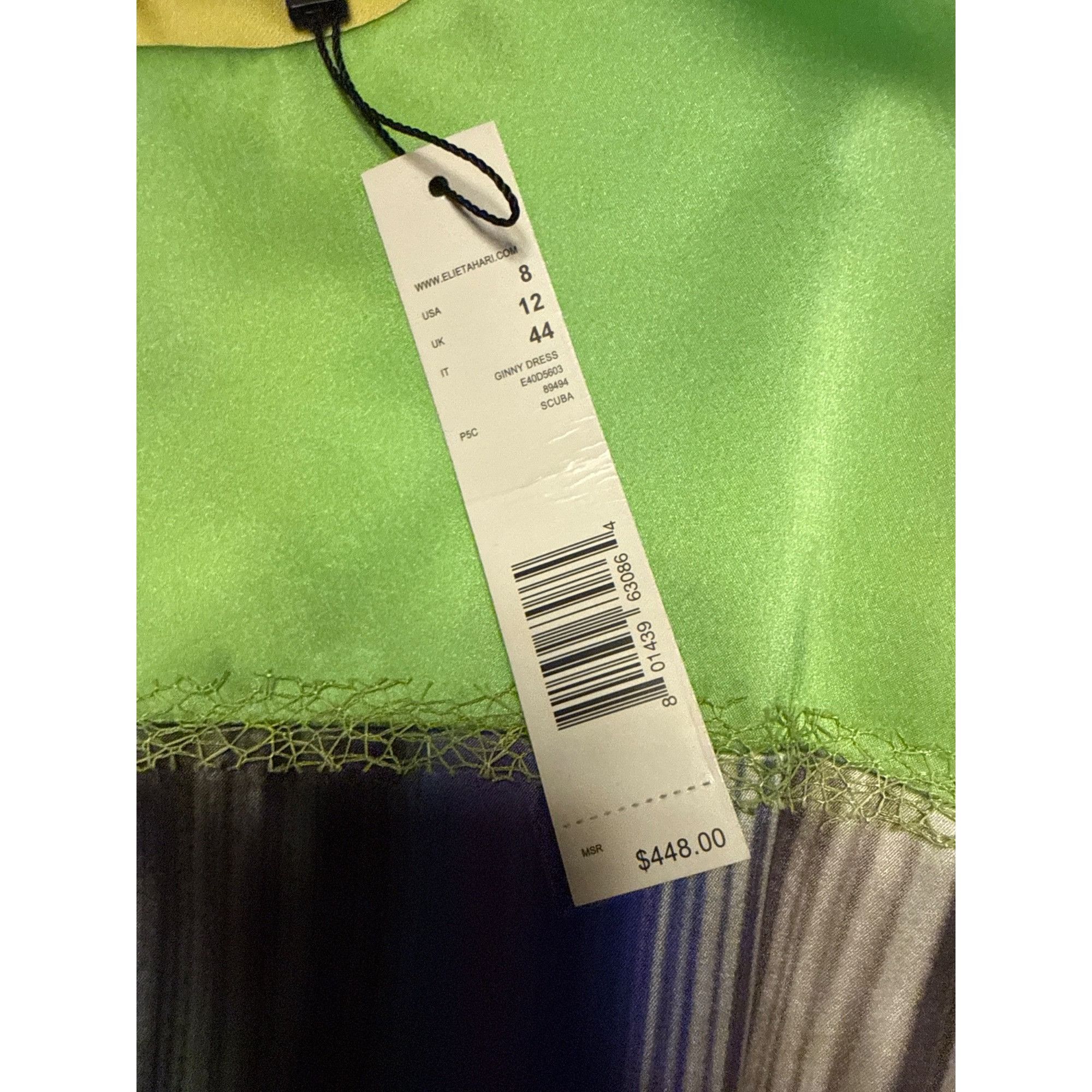 Elie Tahari Elie Tahari Womens Abstract Multicolor Sheath Dress Size 8 N Size M / US 6-8 / IT 42-44 - 2 Thumbnail