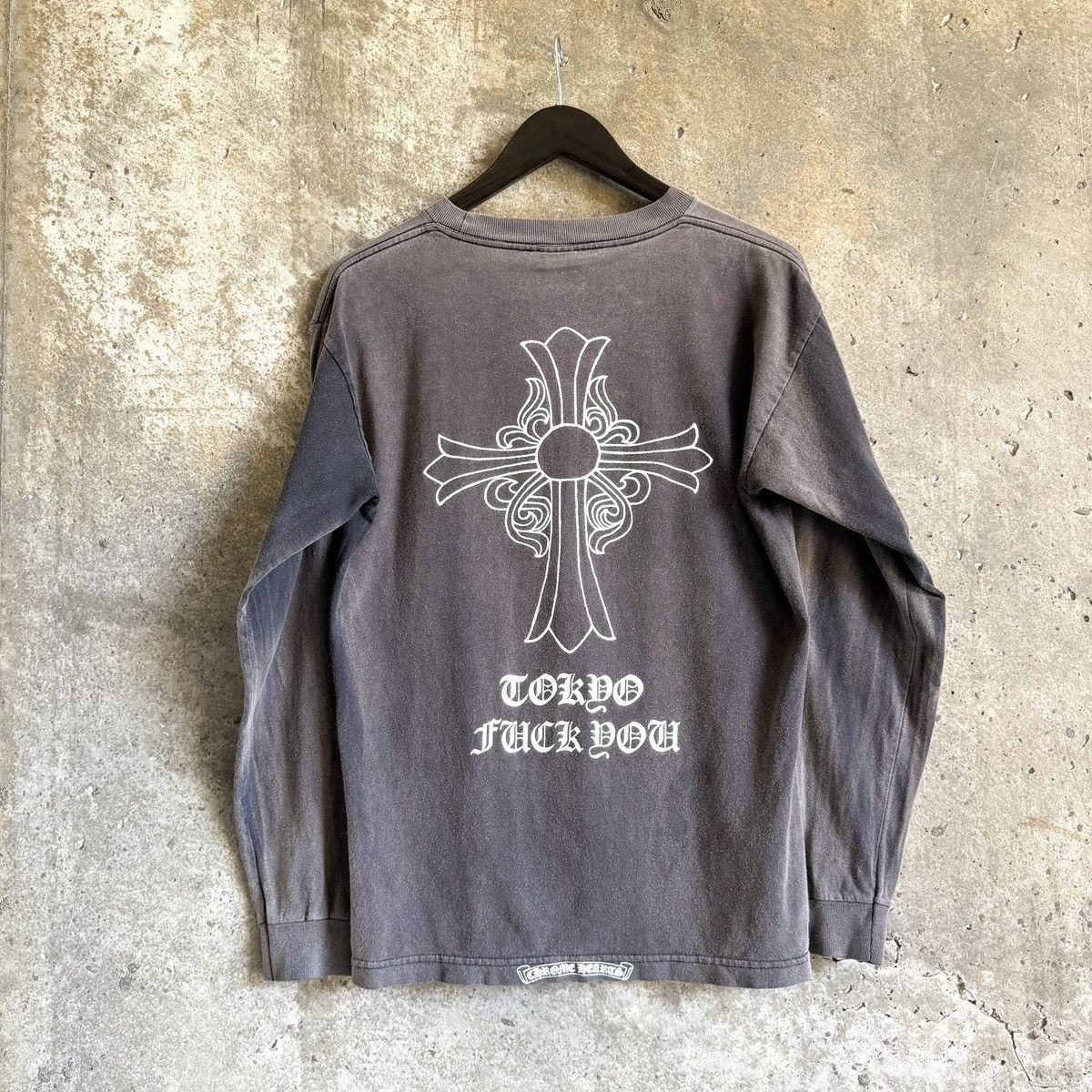 Chrome Hearts Vintage Chrome Hearts “Tokyo FuckYou” Sun Thrashed L/S Shirt Size US M / EU 48-50 / 2 - 4 Thumbnail