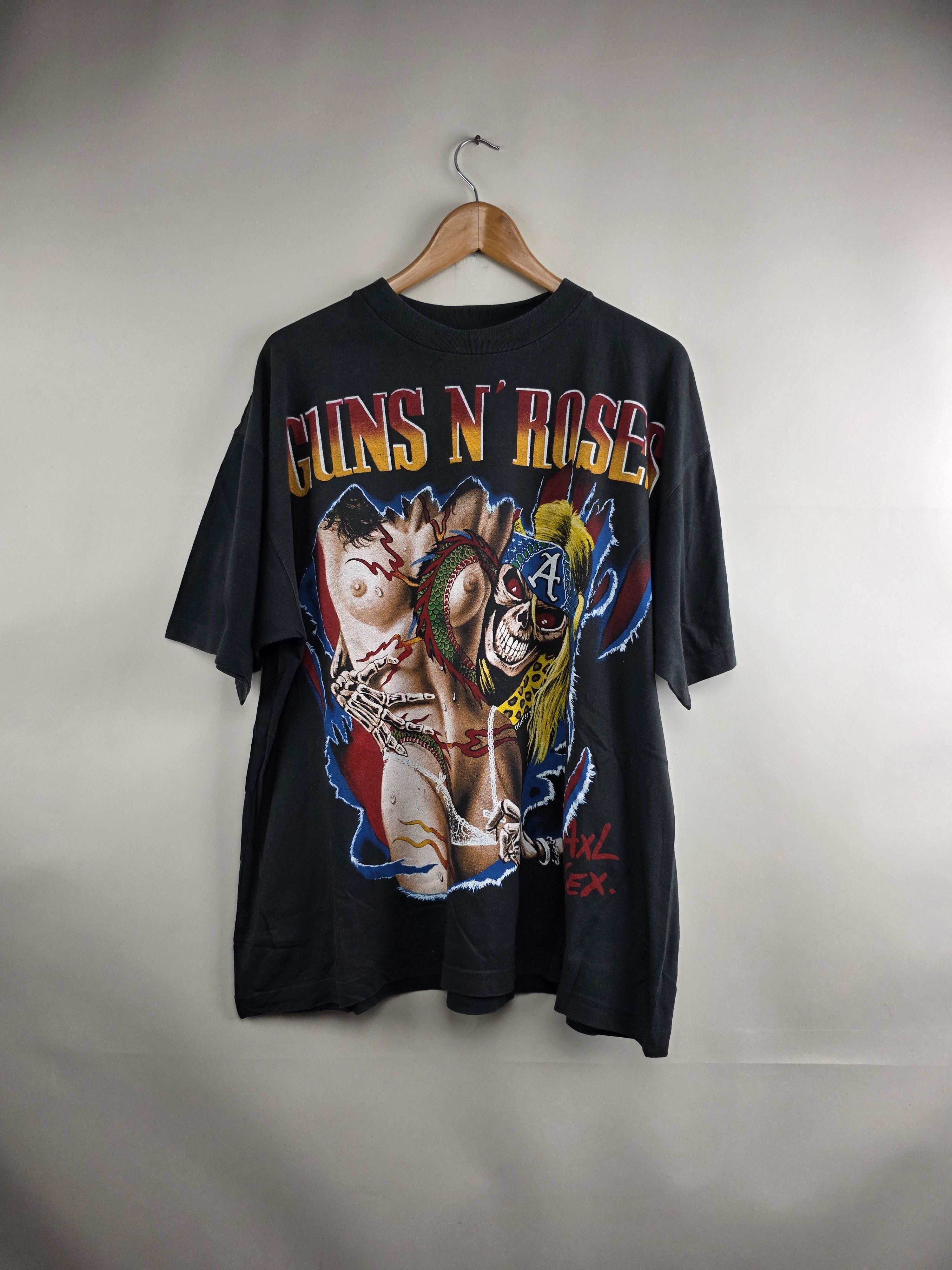 Vintage 90s Guns N Roses Axl N Sex Vintage T shirt XL 24" 29" Size US XL / EU 56 / 4 - 8 Thumbnail