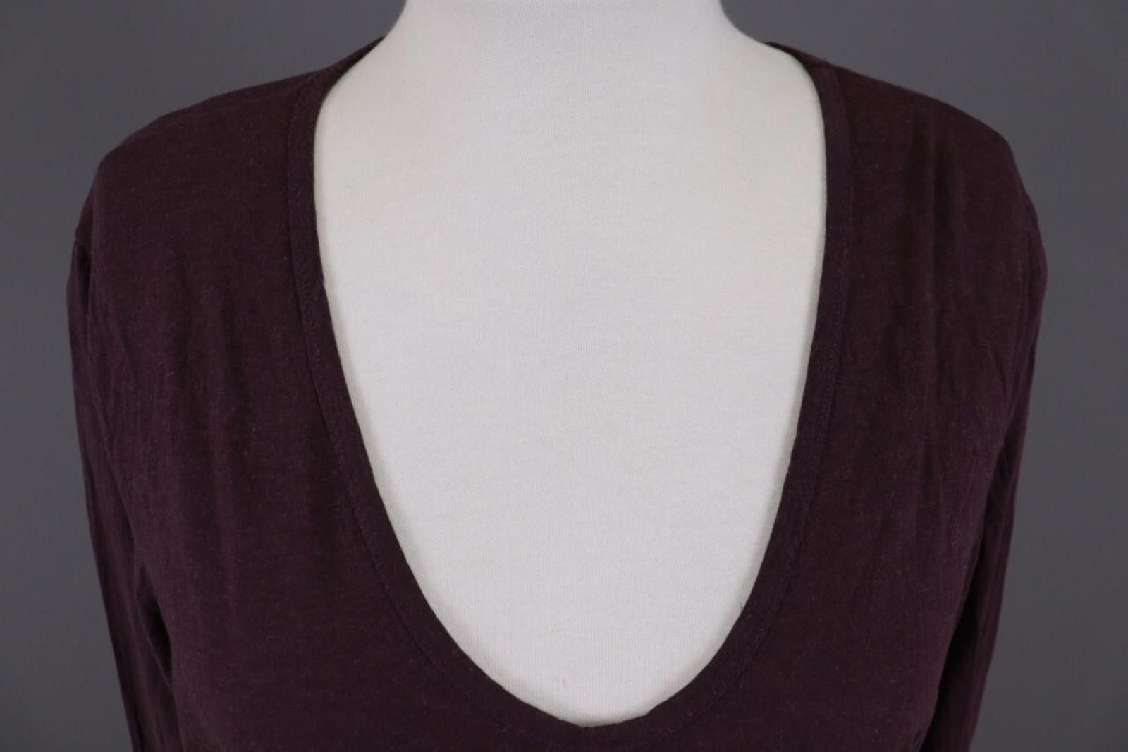 James Perse Standart James Perse Purple Cotton Wool Knit Blouse Size 4 Size S / US 4 / IT 40 - 2 Thumbnail