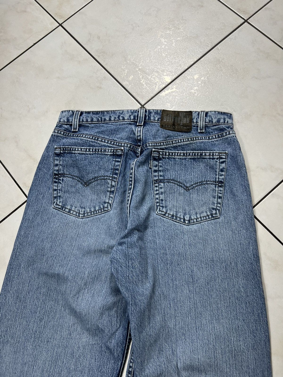 Levi's Vintage 90s Levi’s silver tab baggy retro washed denim jeans Size US 34 / EU 50 - 12 Thumbnail