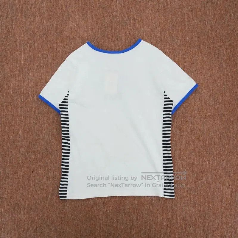 Louis Vuitton Louis Vuitton White Striped Short Sleeve T. Size M / US 6-8 / IT 42-44 - 2 Thumbnail