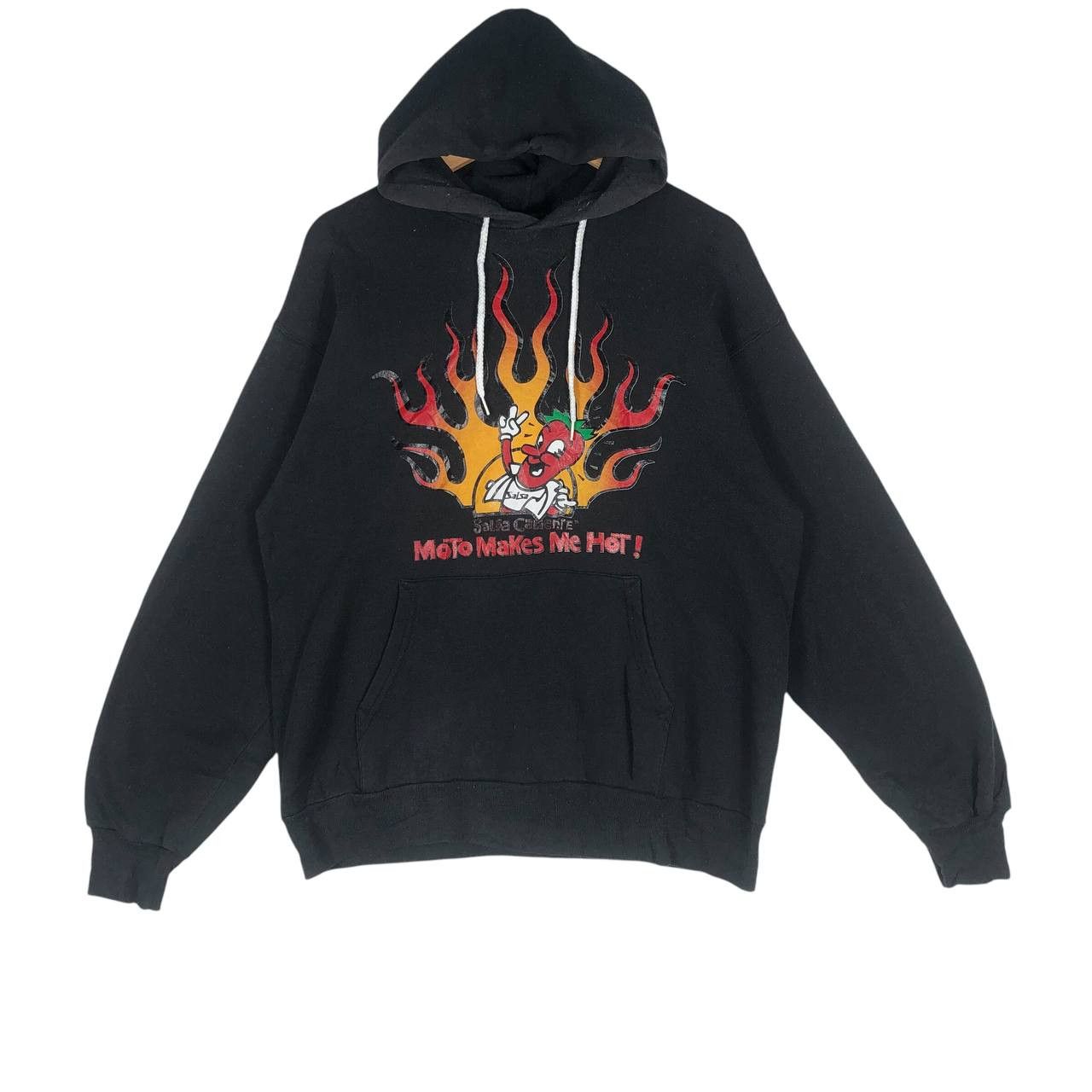 Hanes Vintage Hanes Salsa Caliente "Moto Makes Me Hot!" sweatshirt Size US L / EU 52-54 / 3 - 1 Thumbnail
