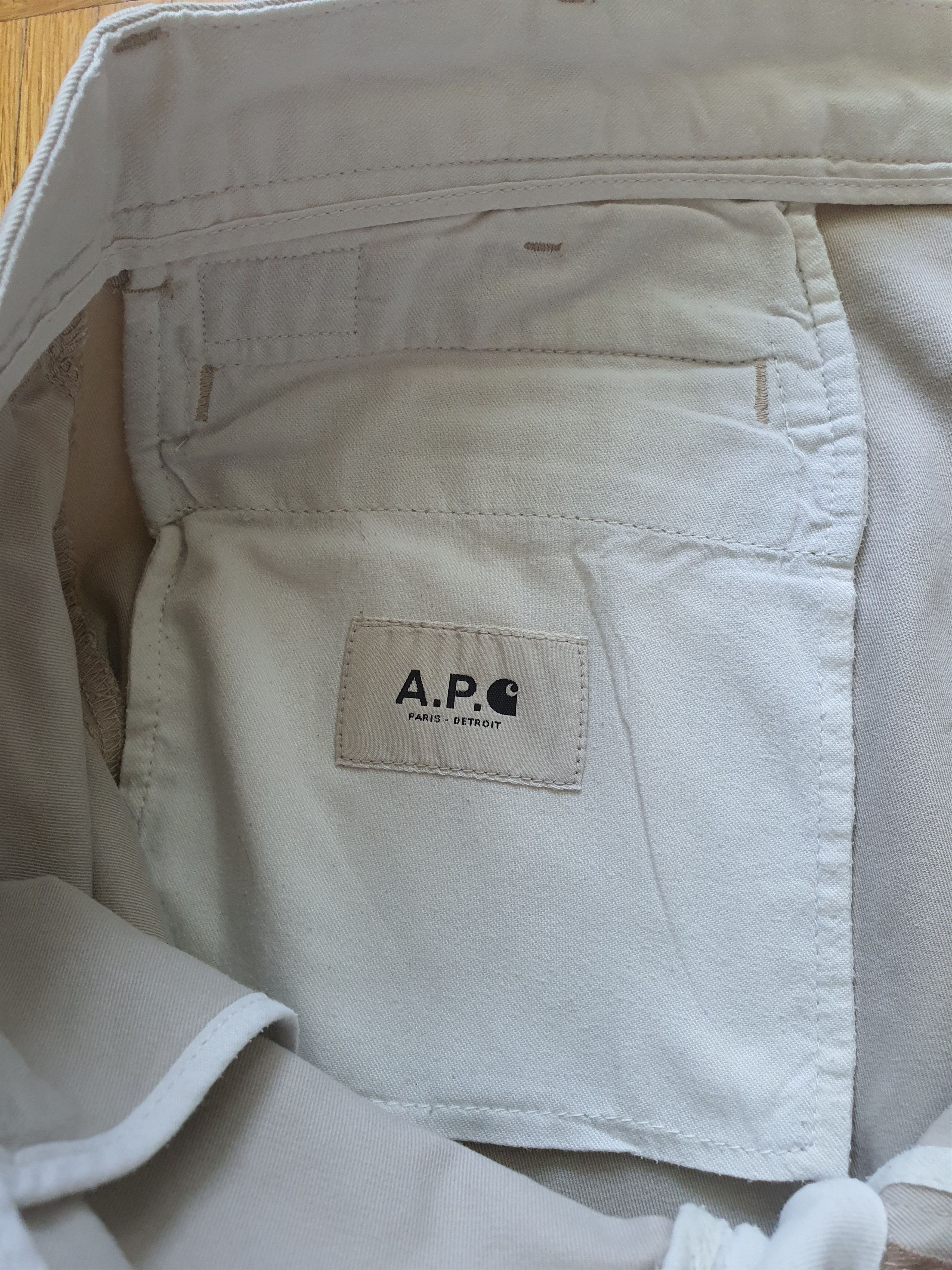 A.P.C. × Carhartt × Carhartt Wip Chinos Pants Trousers - CHINO PANT (F/W 2011 Collab) Size US 33 - 6 Thumbnail