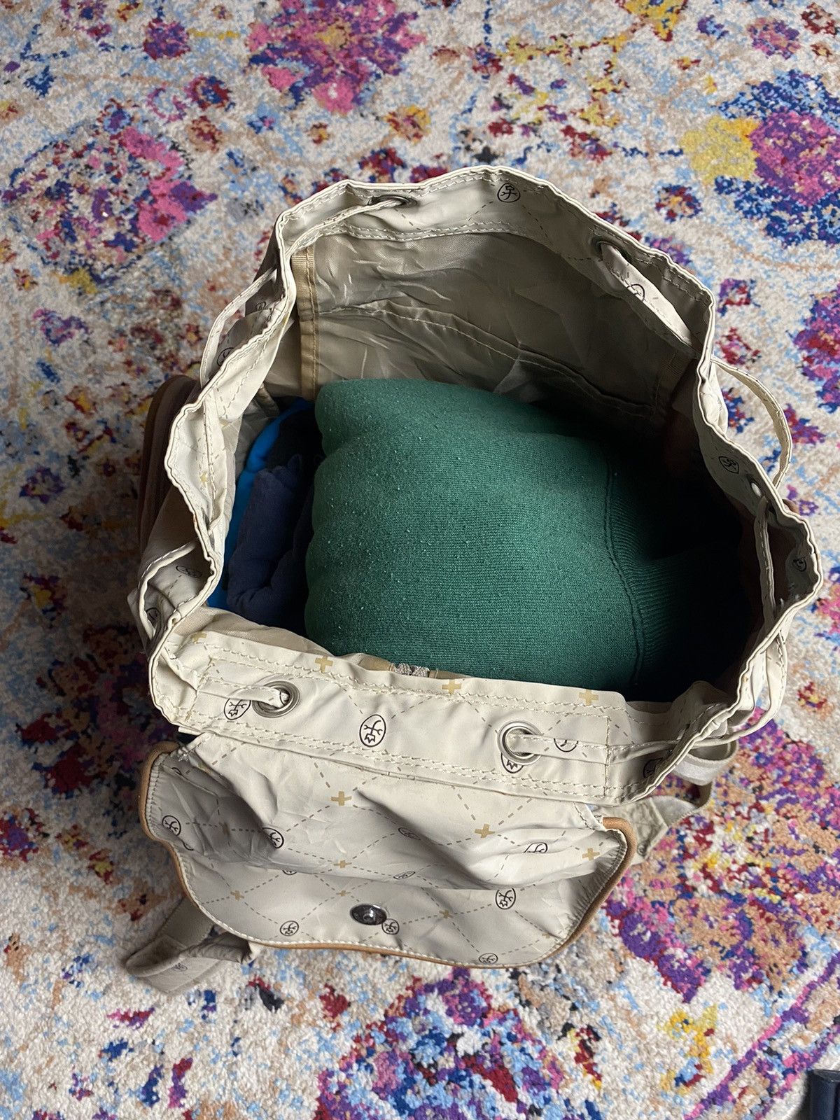 Japanese Brand × Jean Charles De Castelbajac Jean Charles De Castelbajac Logo Monogram Women Bagpack OS Size ONE SIZE - 4 Thumbnail