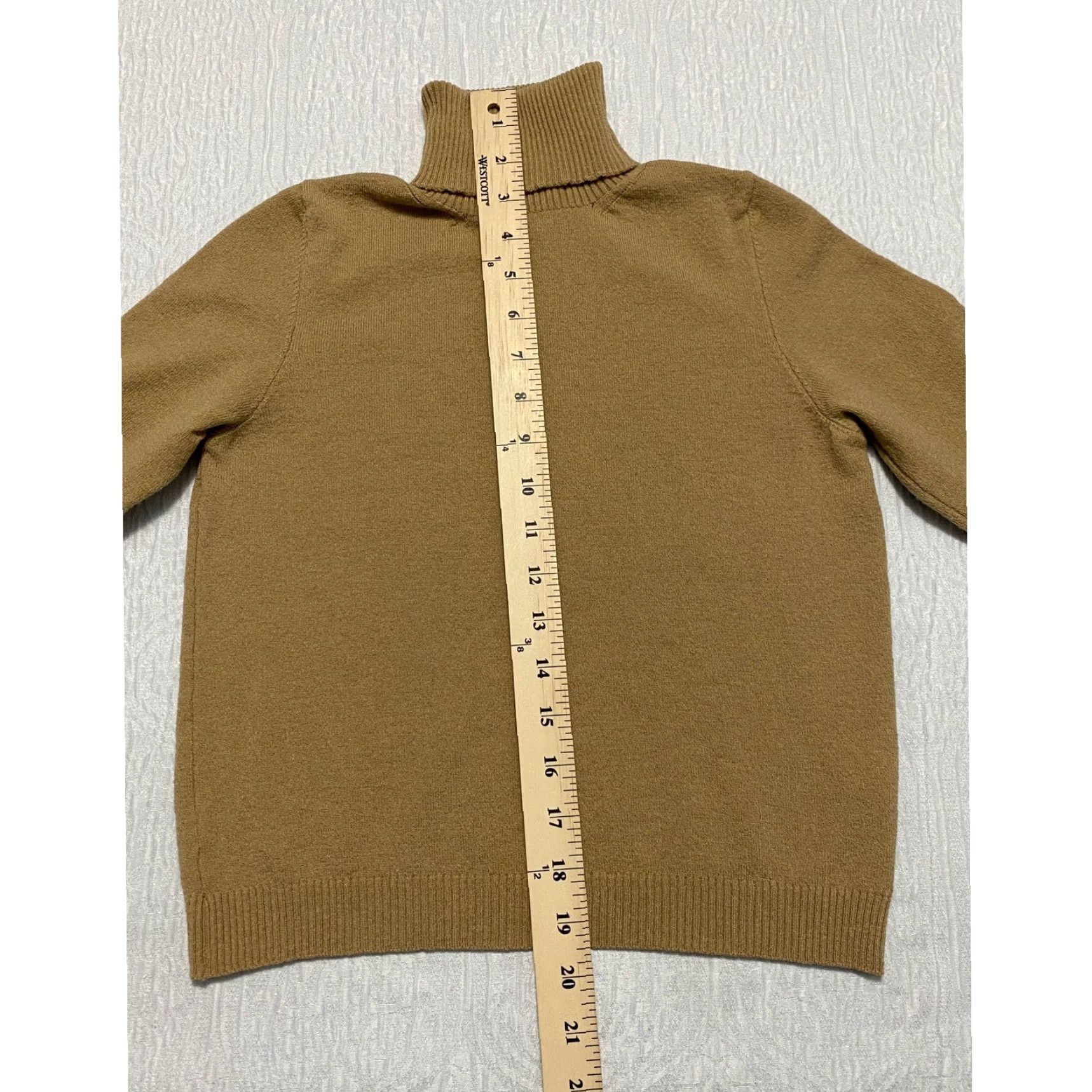 Vintage ALPHA Massimo Rebecchi Turtleneck Sweater Women Size S Brown Wool Knit Pullover Long Sleeve Comfortable Warm Classic Casual Size S / US 4 / IT 40 - 6 Thumbnail