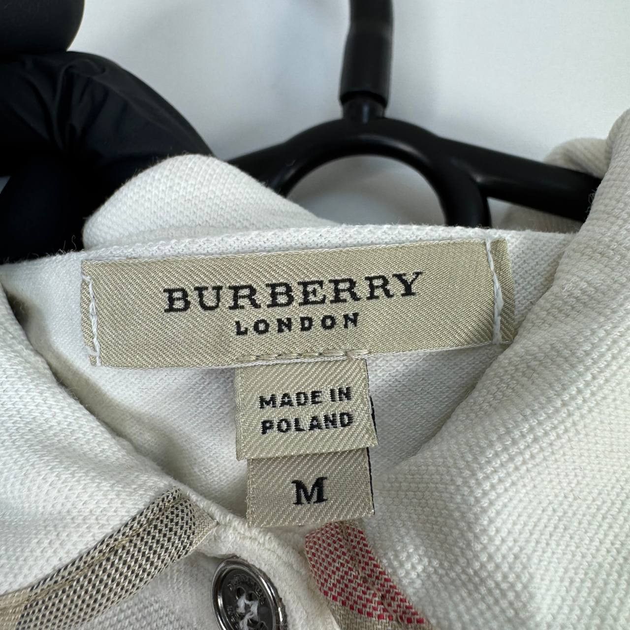 Burberry Burberry Brit Womens Nova Check Collar Top White Size M Size M / US 6-8 / IT 42-44 - 5 Thumbnail
