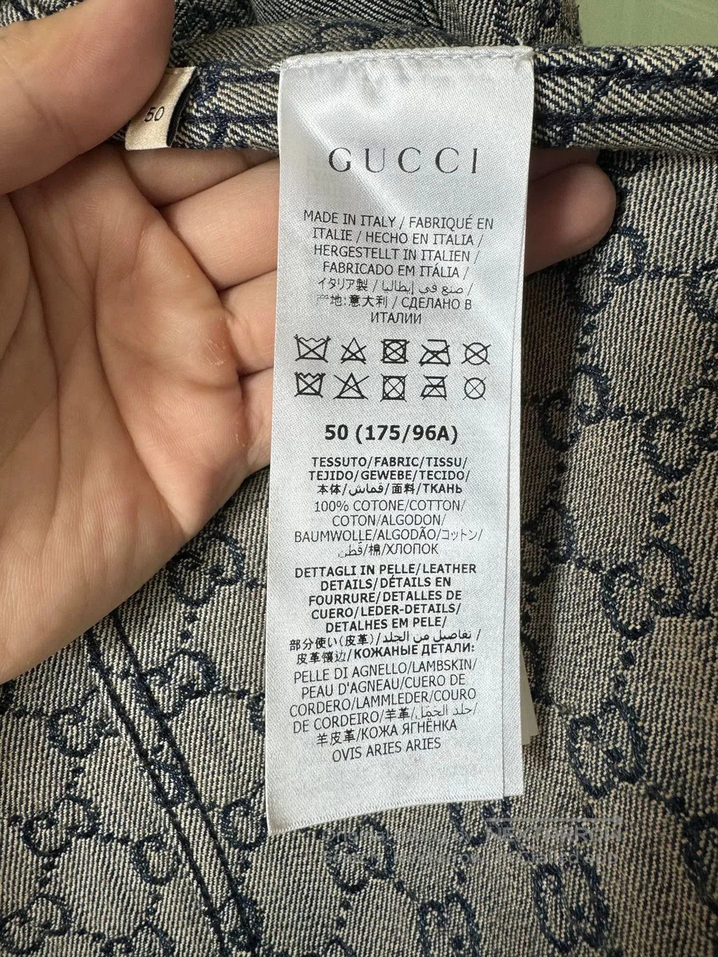 Gucci Gucci GG Denim Jacket, Size 50. Size US M / EU 48-50 / 2 - 4 Thumbnail