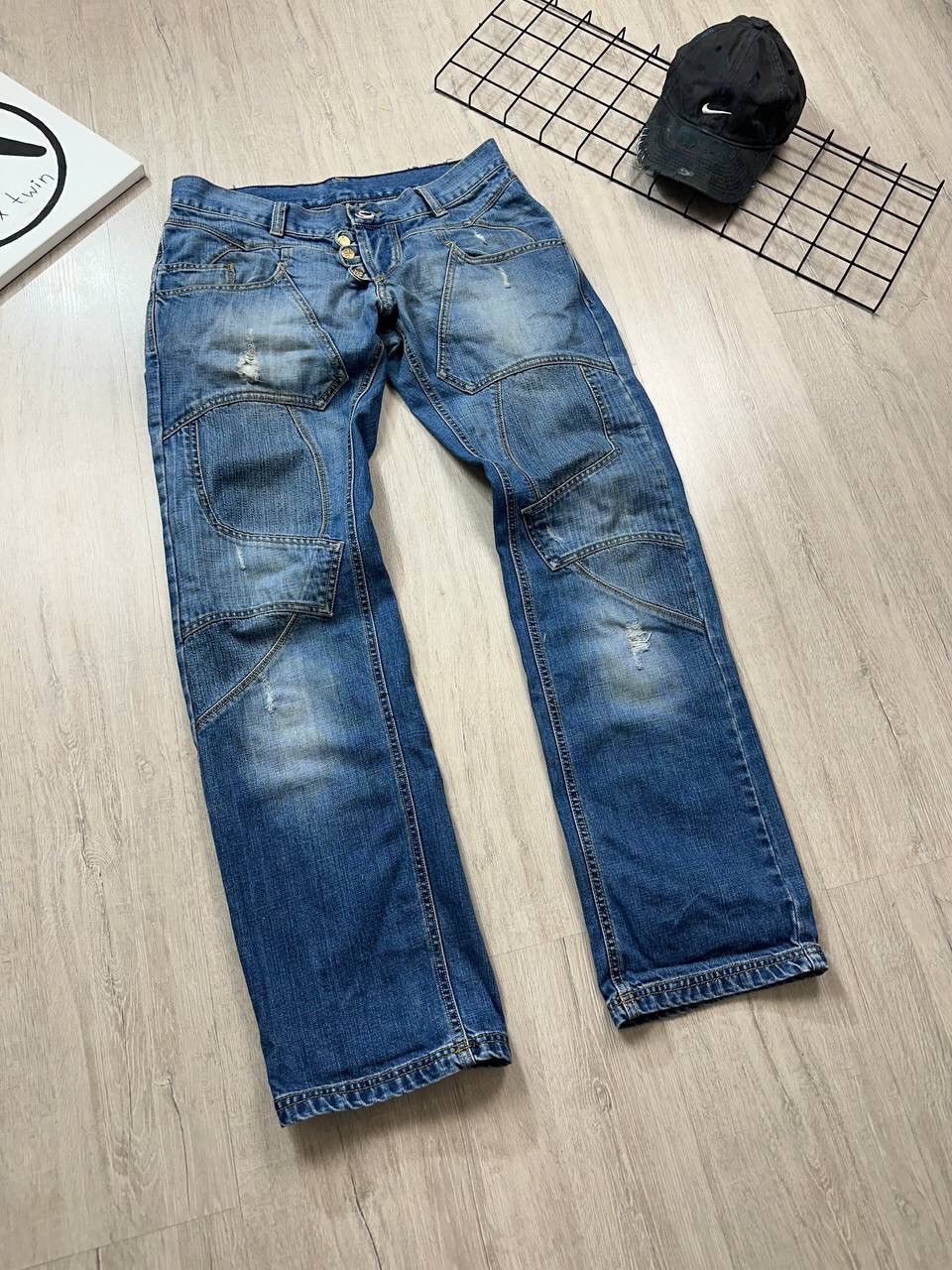 Japanese Brand × Vintage Vintage Reworked Avantgarde Jeans Size US 33 - 2 Thumbnail