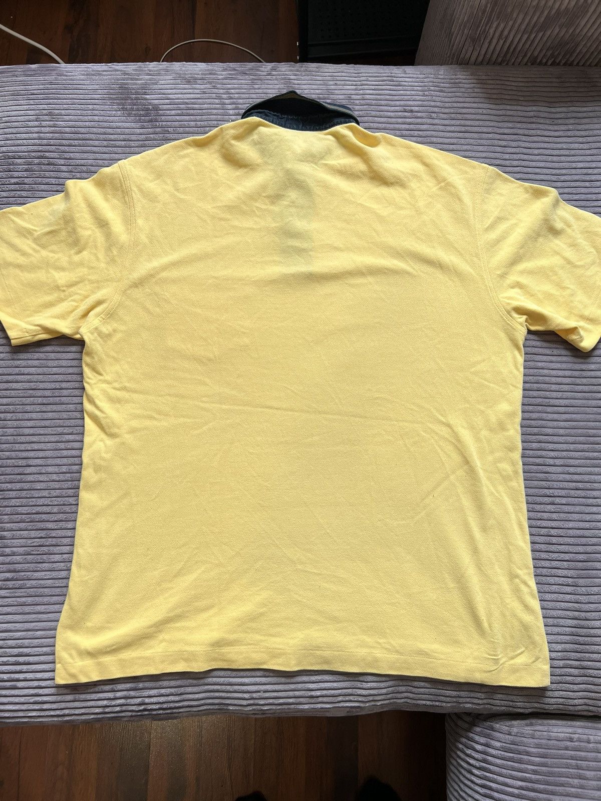 Burberry Vintage 80s Burberrys Vintage Yellow Polo Shirt XL Hype Size US XL / EU 56 / 4 - 3 Thumbnail