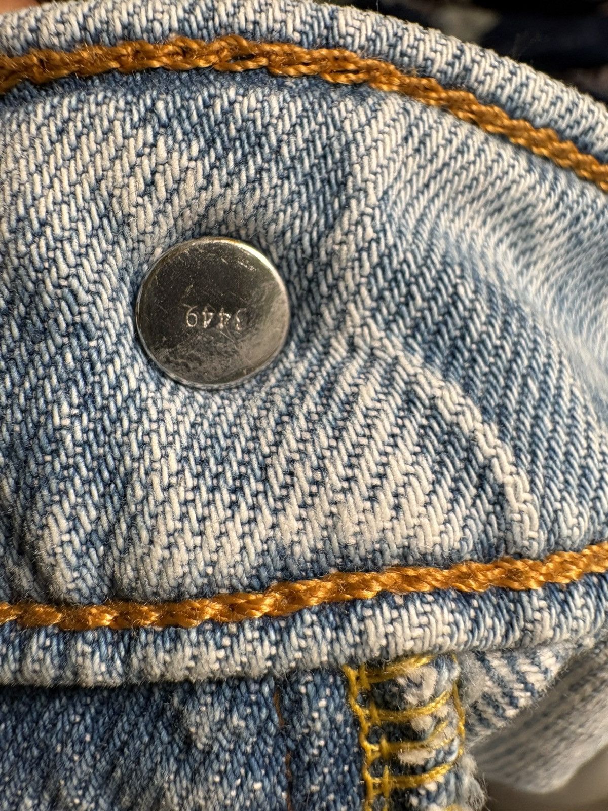 Levi's Levi's Distressed Straight Jeans Built-in Drawstring 32x32 Size US 32 / EU 48 - 13 Thumbnail