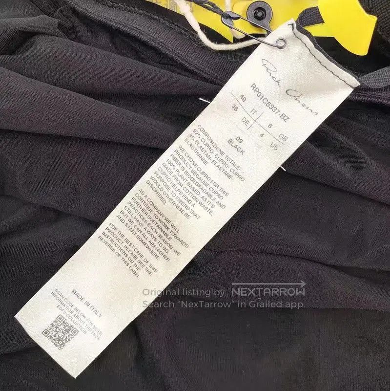 Rick Owens Rick Owens Black Women's Midi Skirt . Size 23" - 4 Thumbnail
