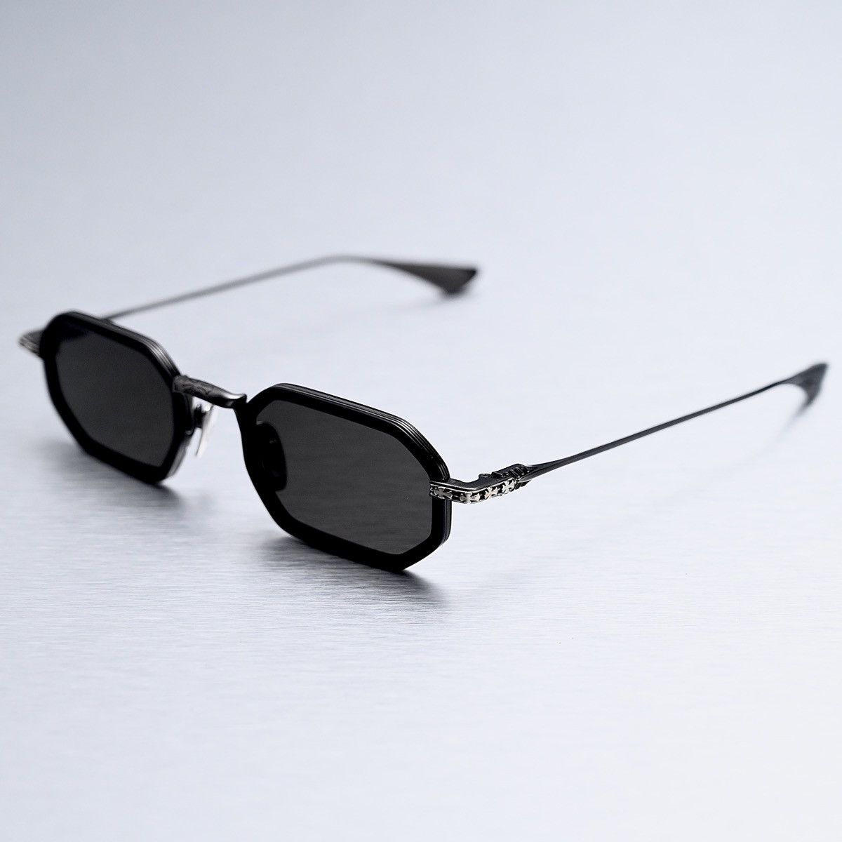 Chrome Hearts CHROME HEARTS STYLIDA MATTE BLACK/PEWTER SUNGLASSES Size ONE SIZE - 2 Thumbnail