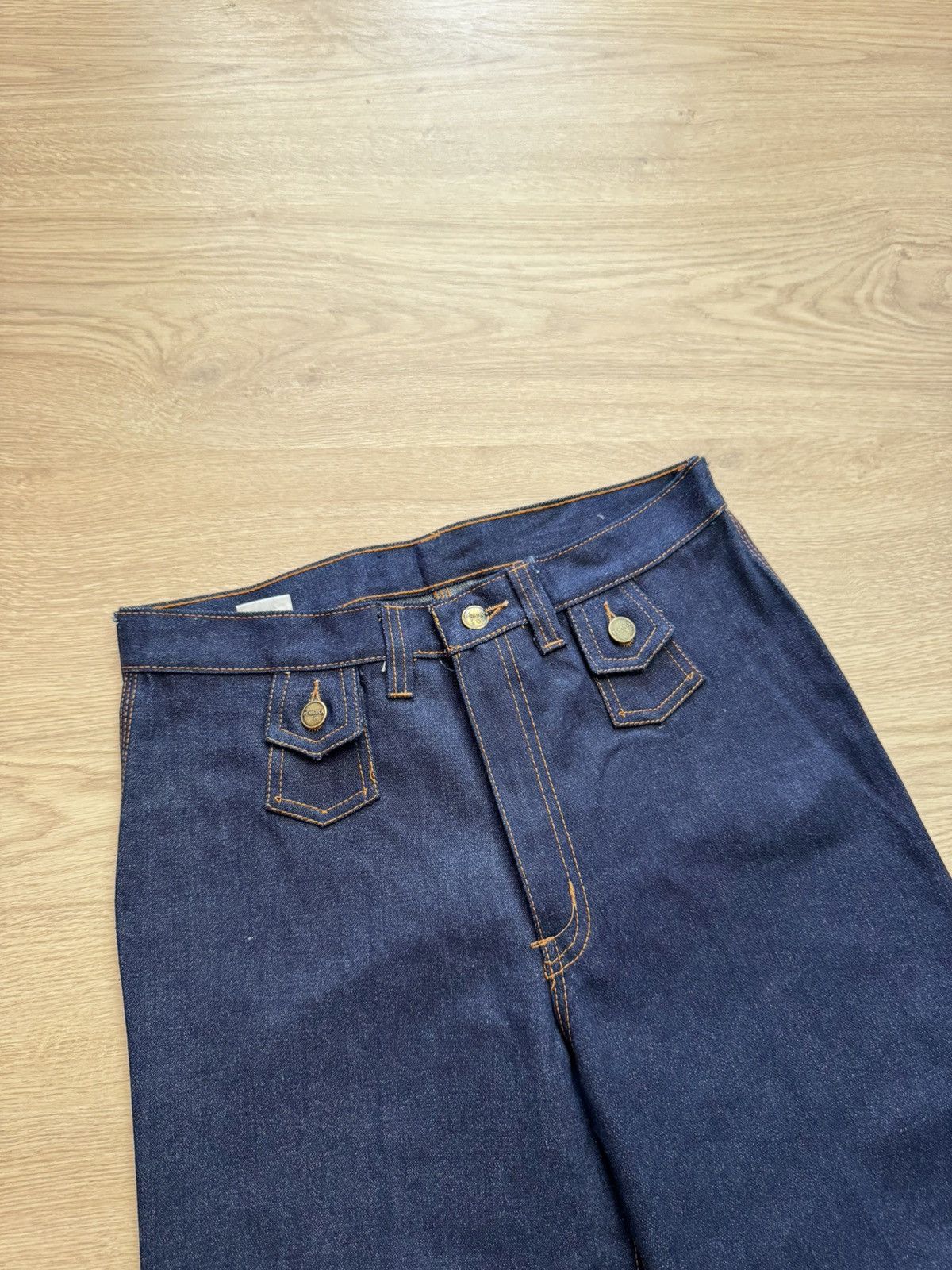 HippyTree Vintage 60-70’s Penisula Women’s Hippie Baggy Denim Jeans Size 32" / US 10 / IT 46 - 2 Thumbnail