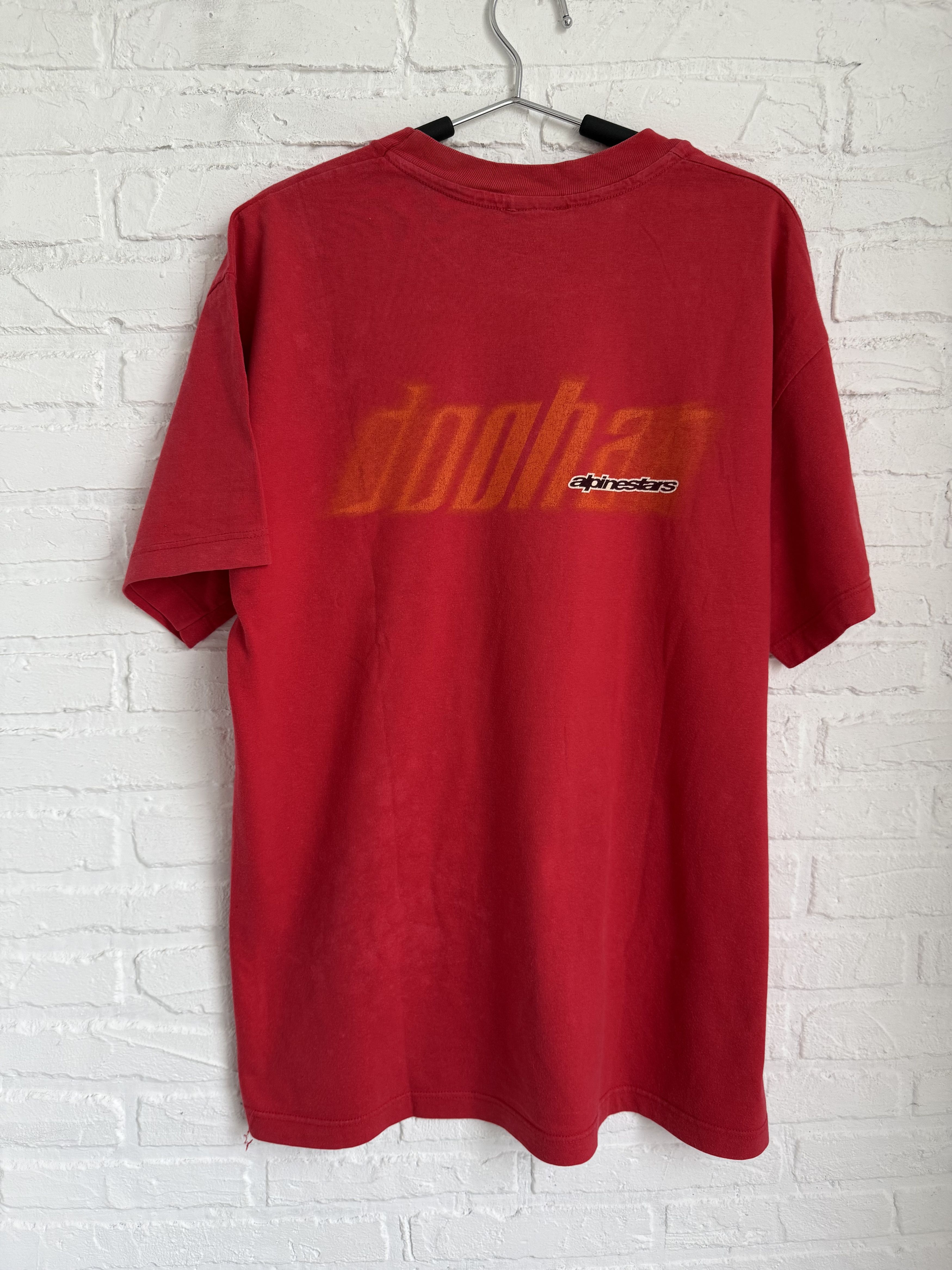 Alpinestars Vintage 90s Alpinestars Mick Doohan F1 motor racing t-shirt Size US L / EU 52-54 / 3 - 2 Thumbnail