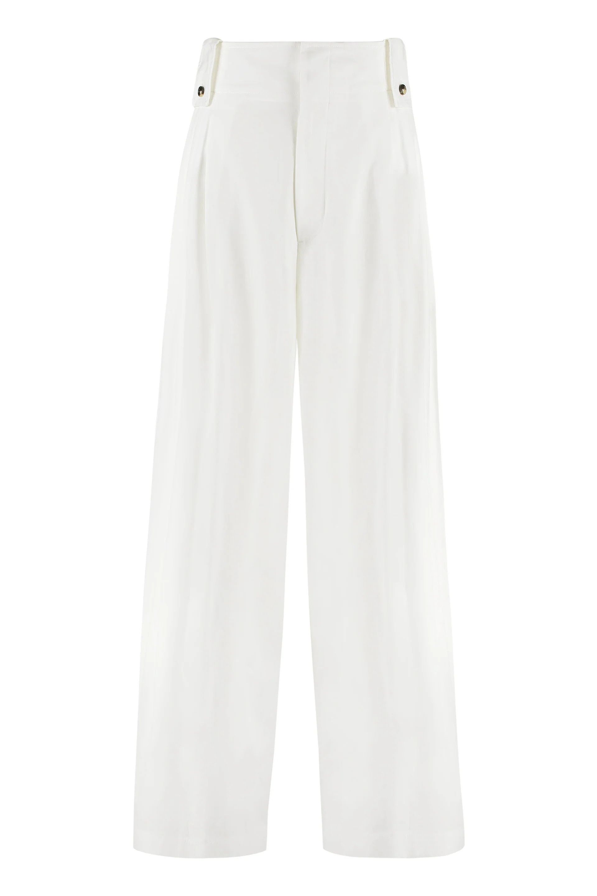 Bottega Veneta o1y0725 Casual Pant in White Size 27" / US 4 / IT 40 - 1 Thumbnail