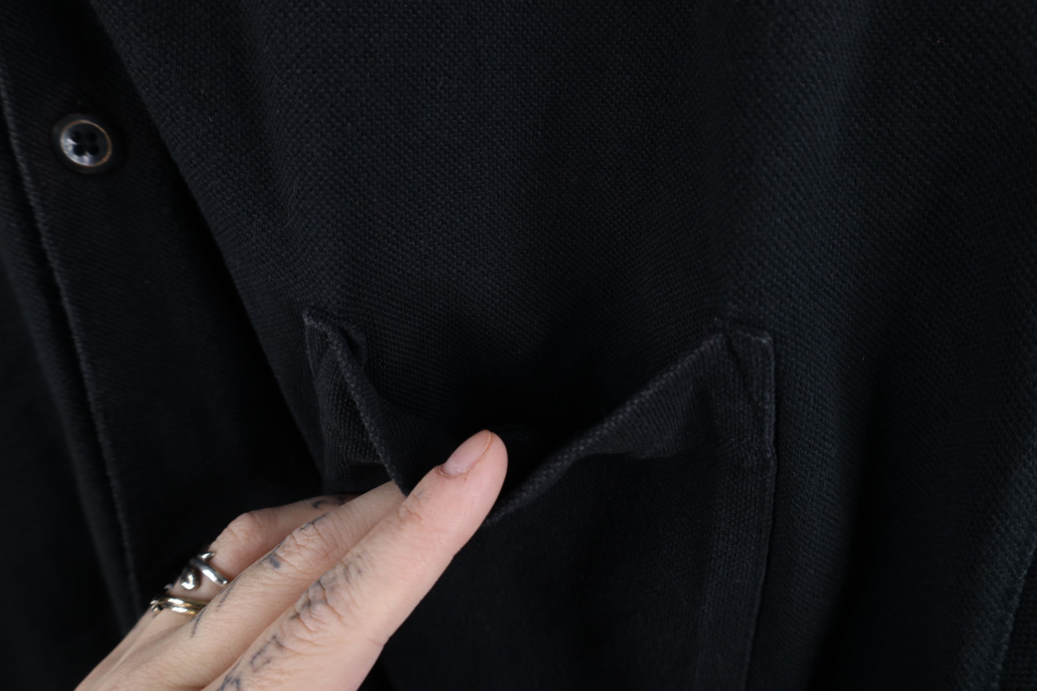 Hard Rock Cafe Vintage 90s Hard Rock Cafe Cleveland Button Shirt Black Size US XL / EU 56 / 4 - 7 Thumbnail