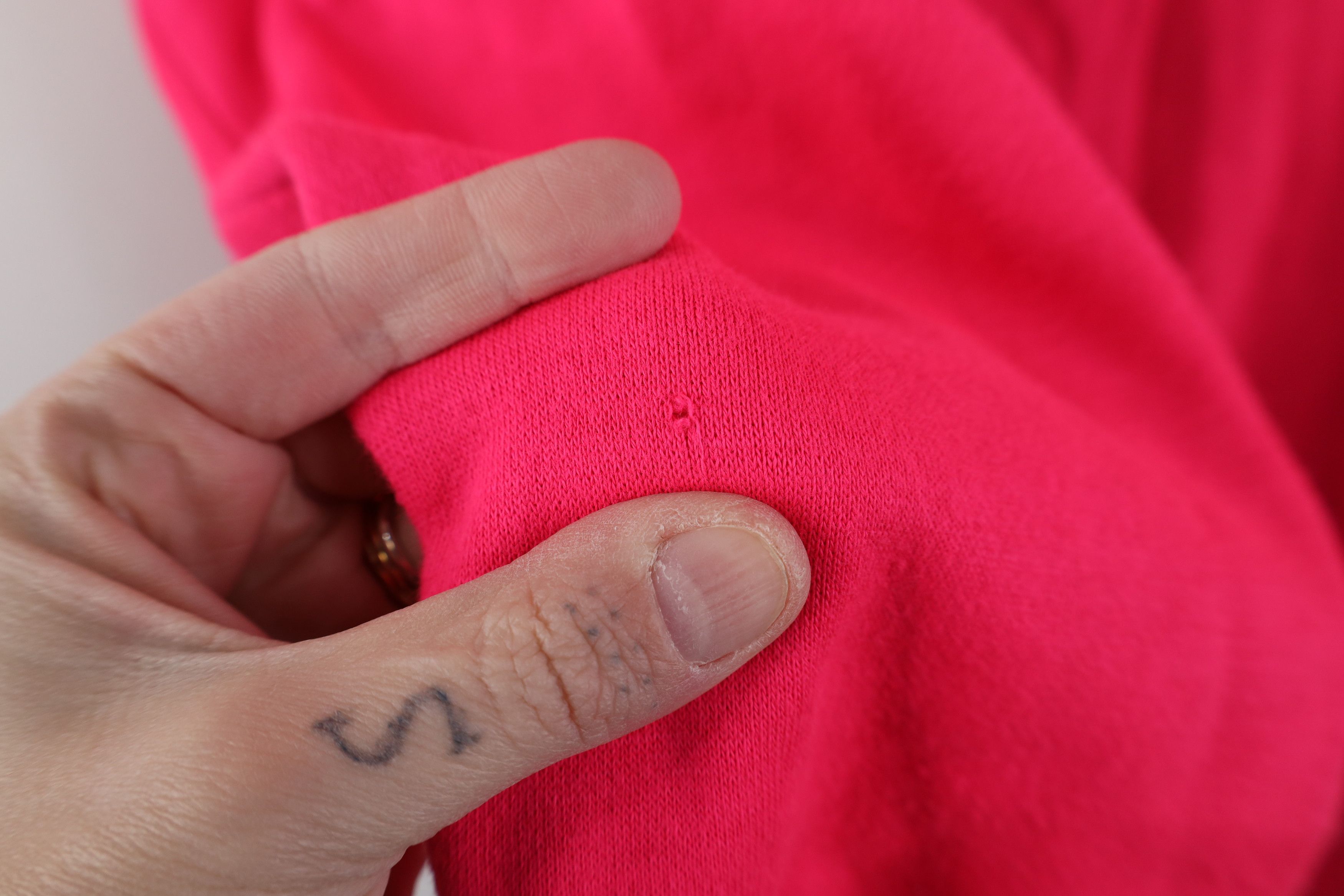 Vintage Vintage 70s Streetwear Crewneck Sweatshirt Neon Pink USA Size M / US 6-8 / IT 42-44 - 8 Thumbnail