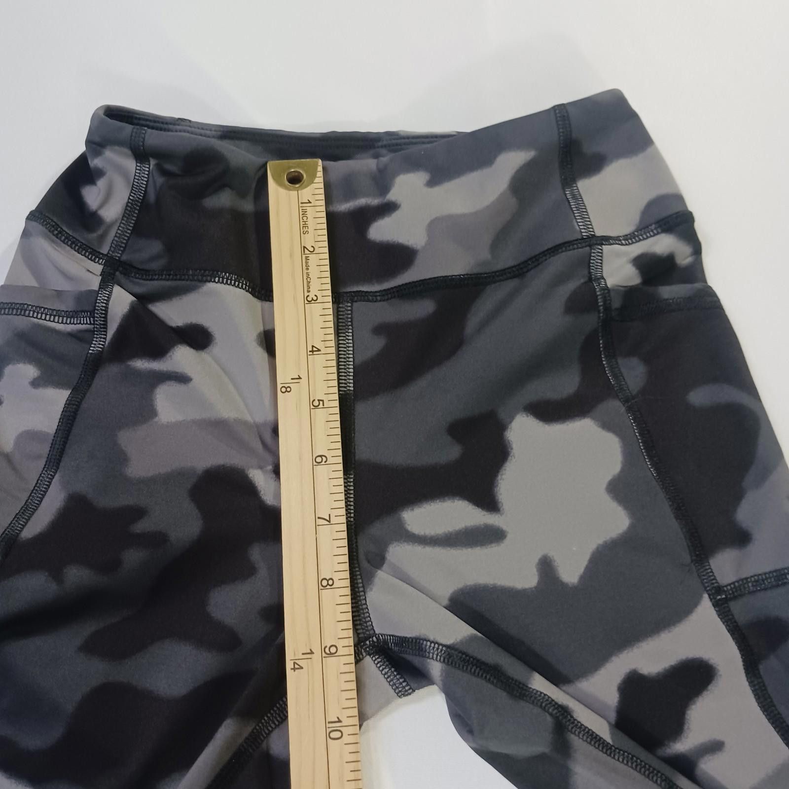 Canterbury of New Zealand Z By Zella RN#58665 Womens L(10-12) Gray/Brown Camo Leggings Size 36" / US 14 / IT 50 - 5 Thumbnail